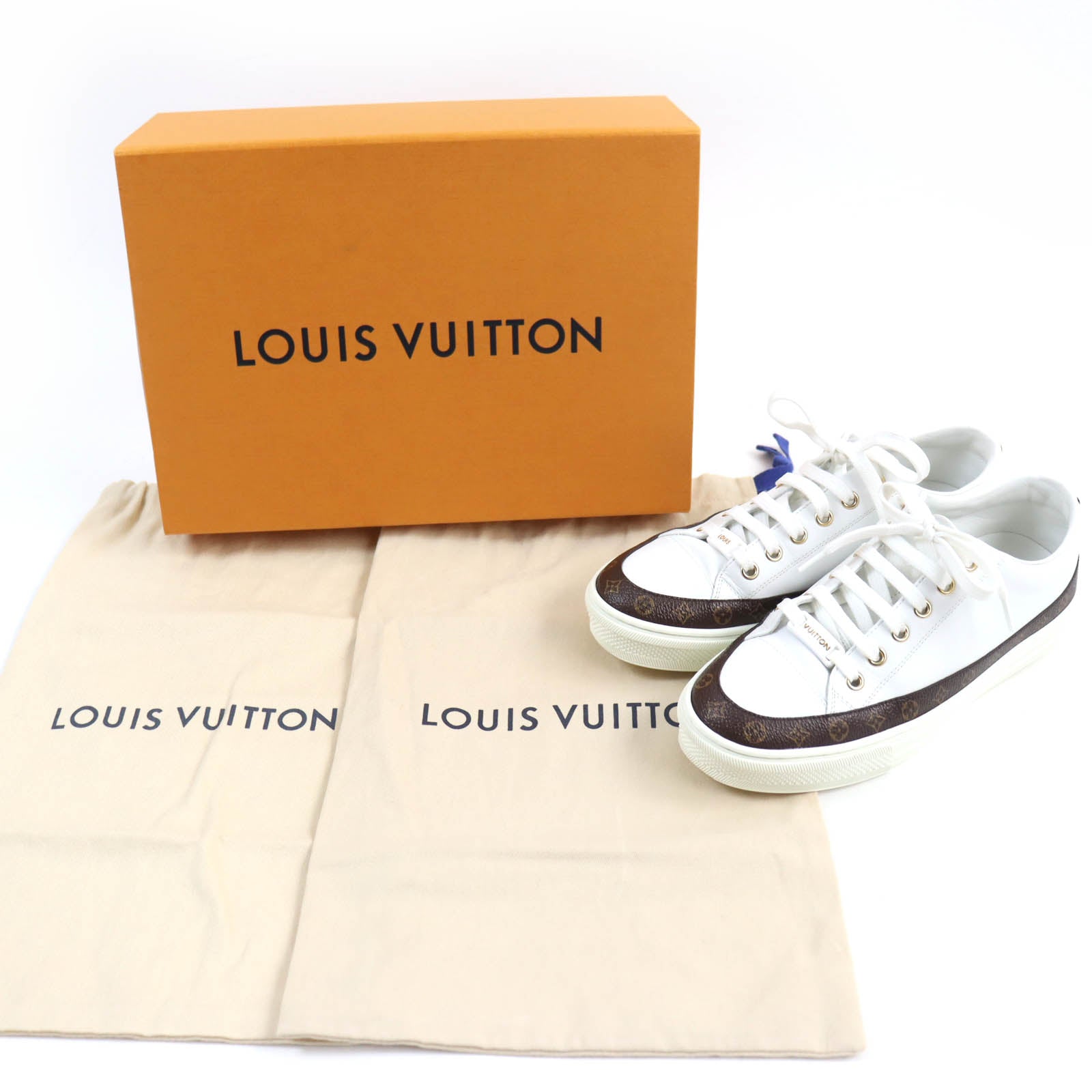 Louis Vuitton Monogram Leather Sneakers 36.5