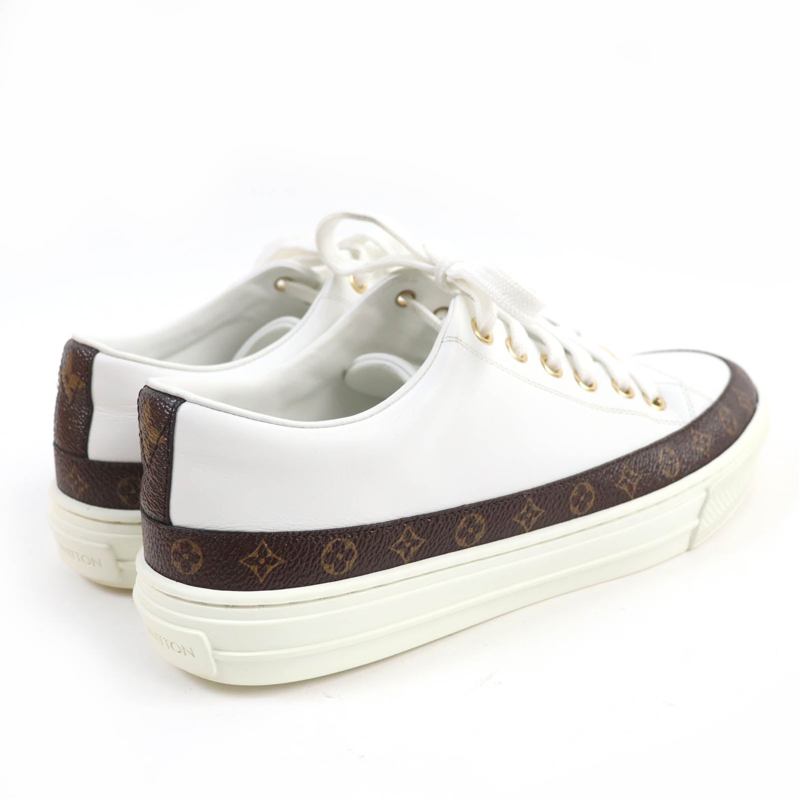 Louis Vuitton Monogram Leather Sneakers 36.5