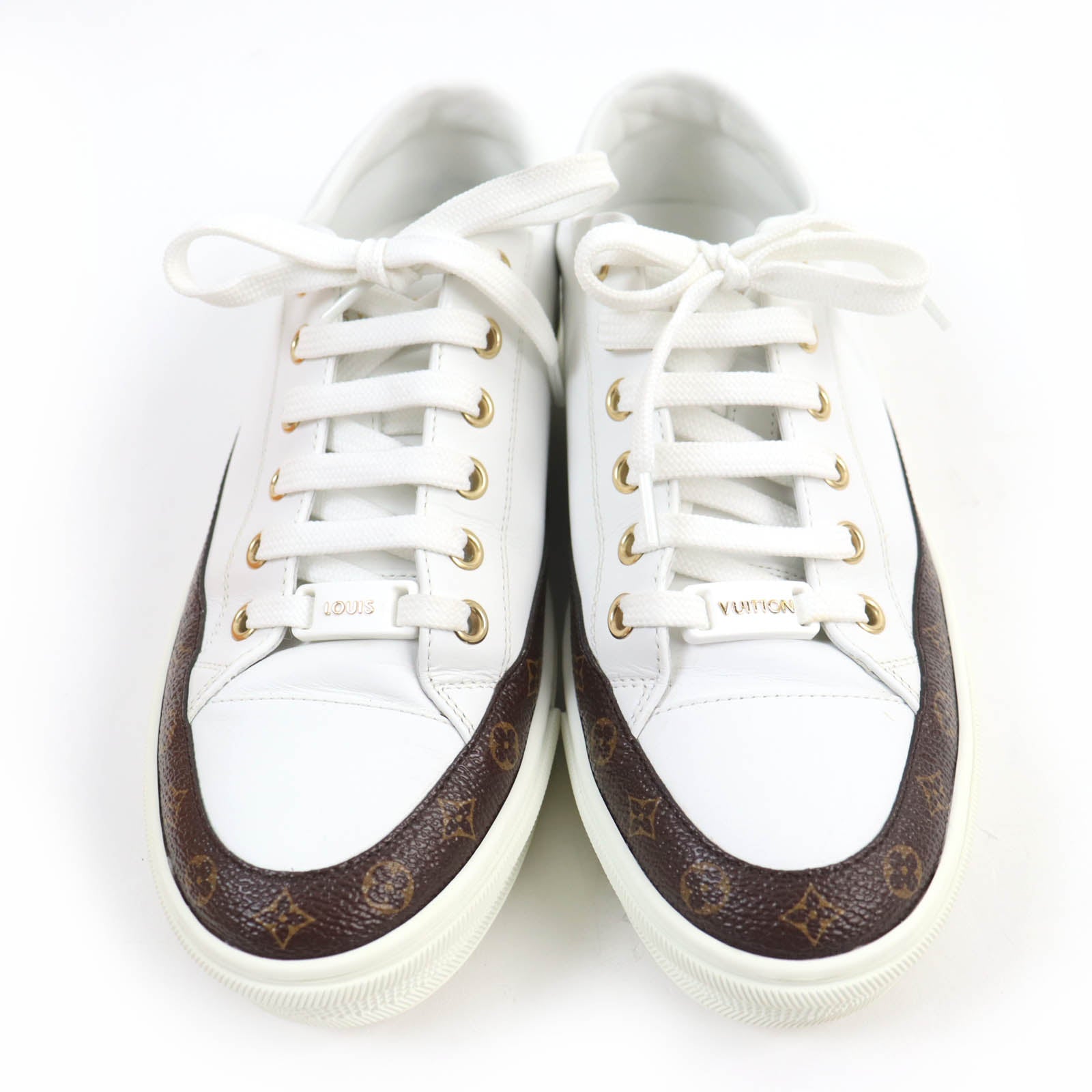 Louis Vuitton Monogram Leather Sneakers 36.5