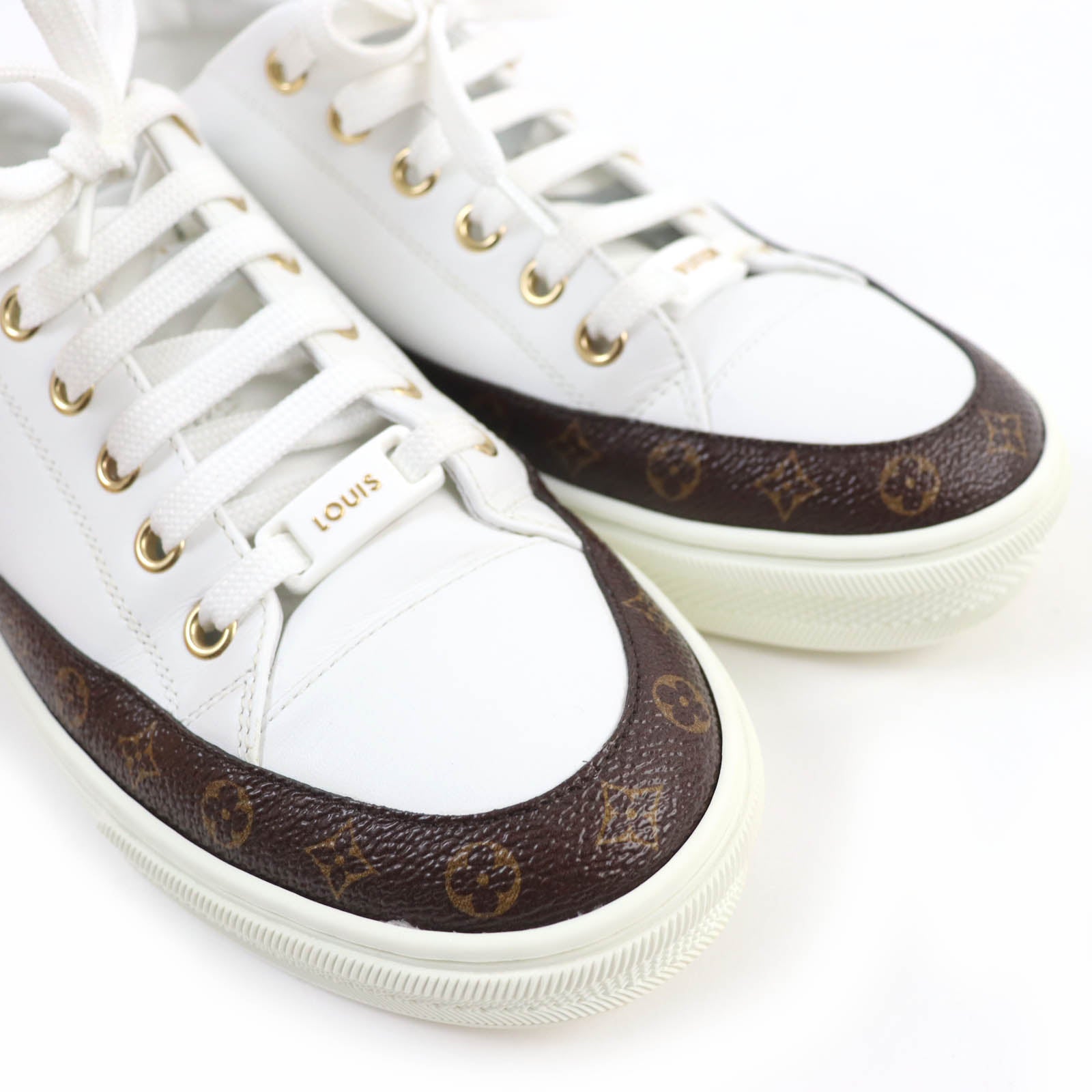 Louis Vuitton Monogram Leather Sneakers 36.5