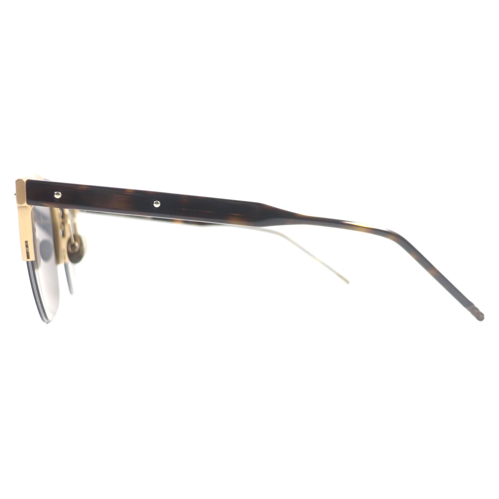 Bottega Veneta Aluminum Sunglasses Gold Brown