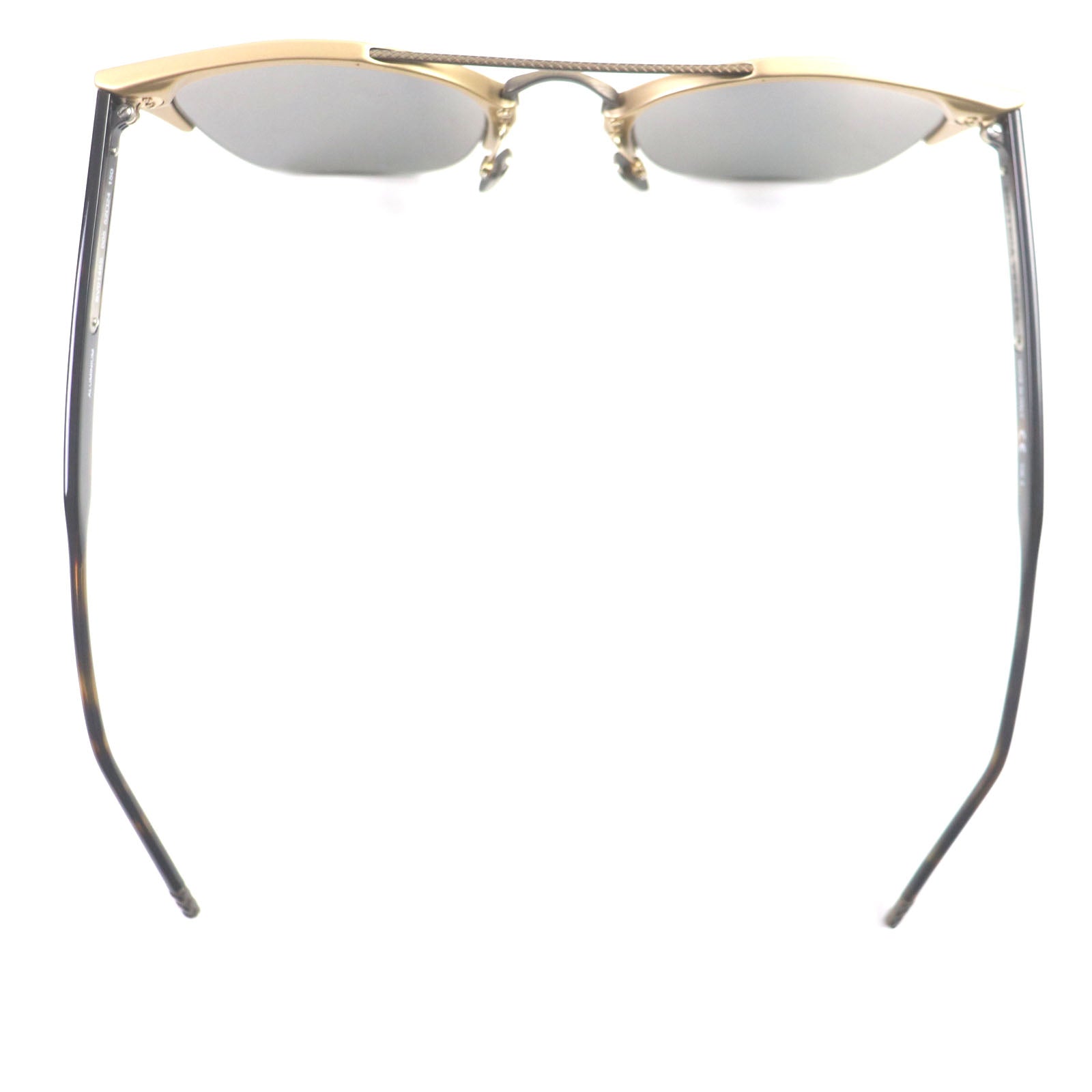 Bottega Veneta Aluminum Sunglasses Gold Brown