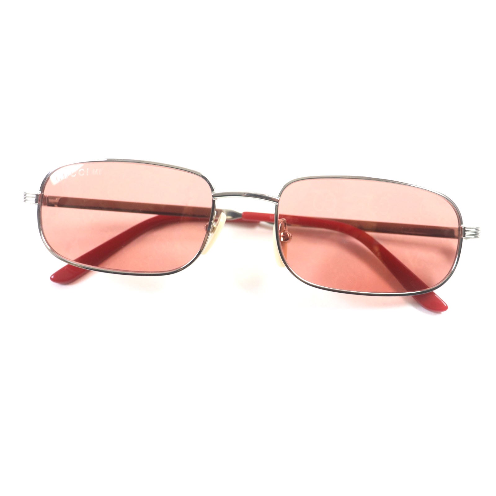 GUCCI GG1457S Sunglasses Silver Red