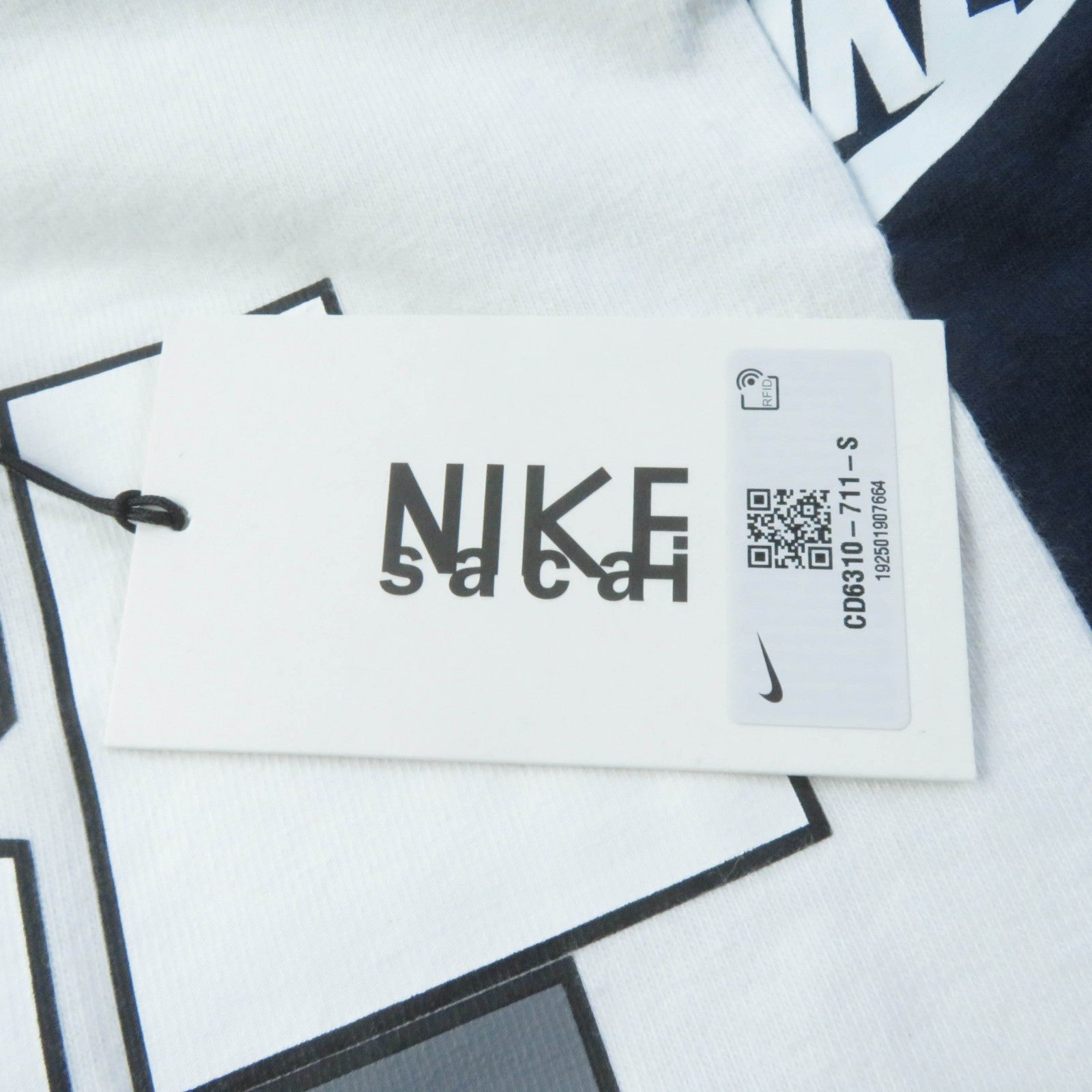 Sacai NIKE Reconstructed Logo Print T-shirt