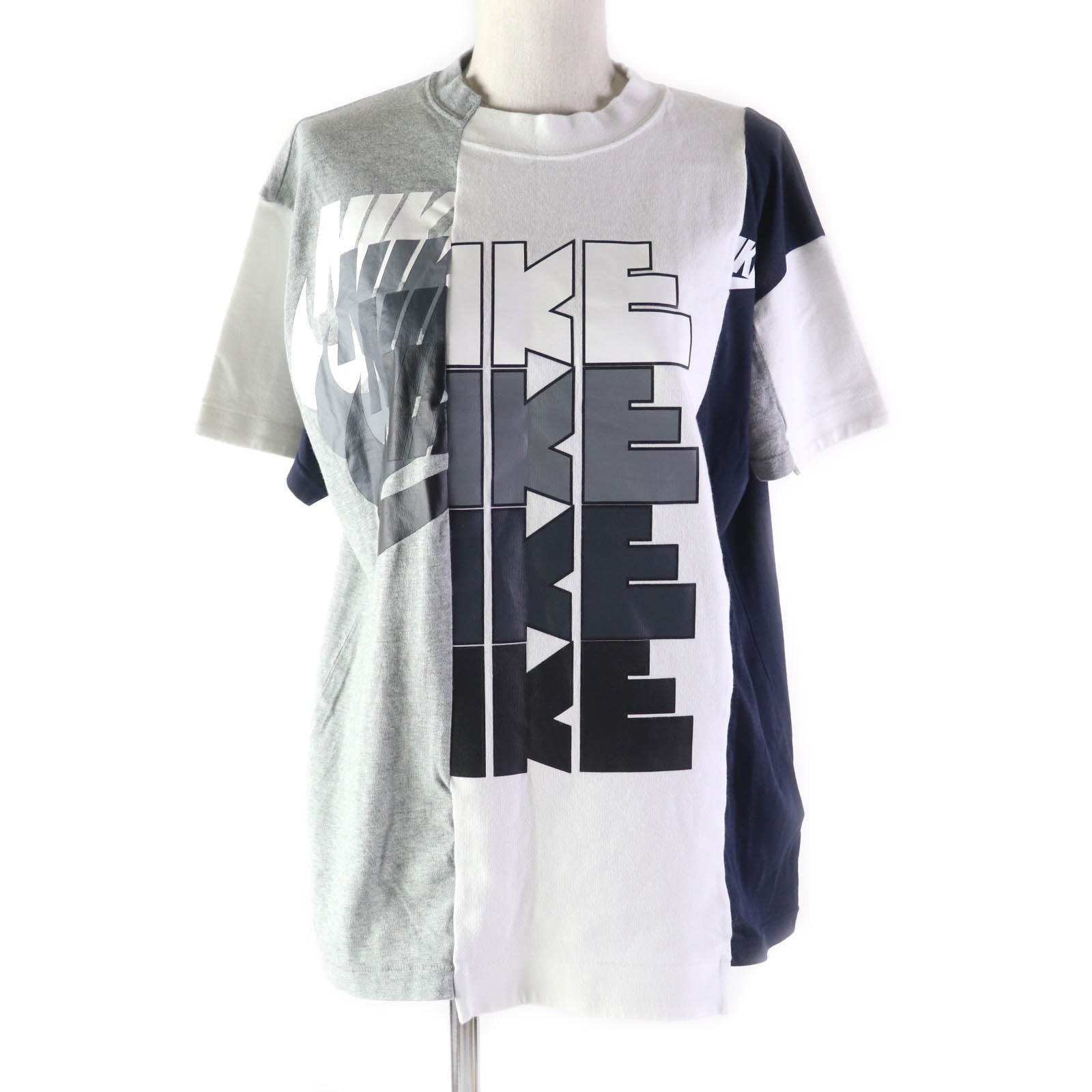 Sacai NIKE Reconstructed Logo Print T-shirt