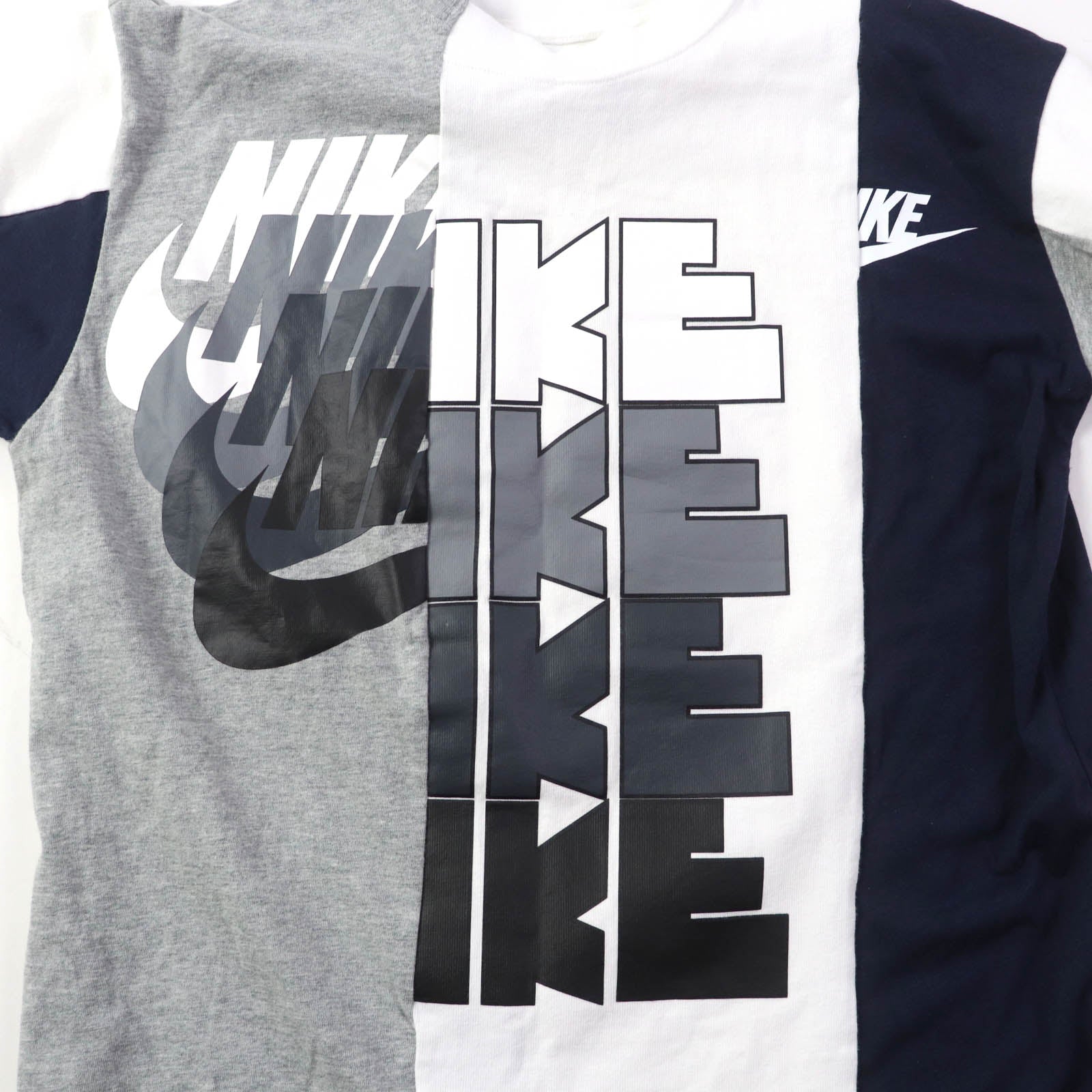 Sacai NIKE Reconstructed Logo Print T-shirt