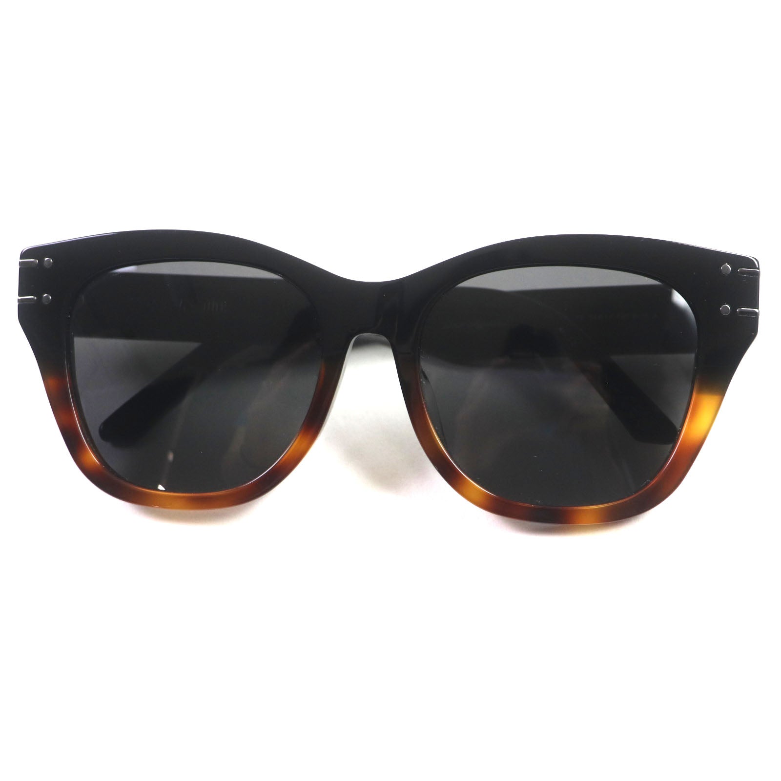 Dior Signature B4F Logo Sunglasses Black Brown