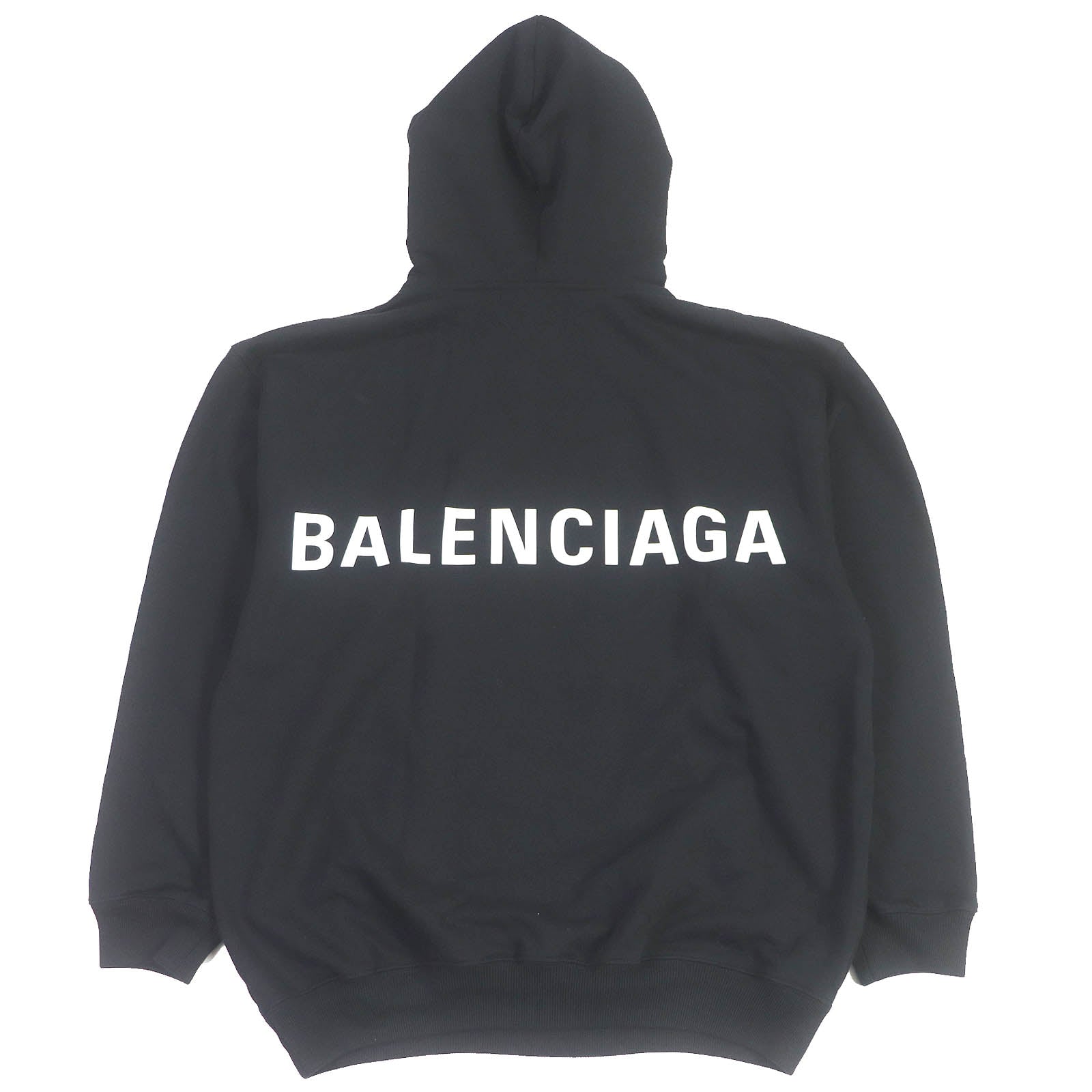 Balenciaga Cotton Logo Print Oversized Hoodie XS