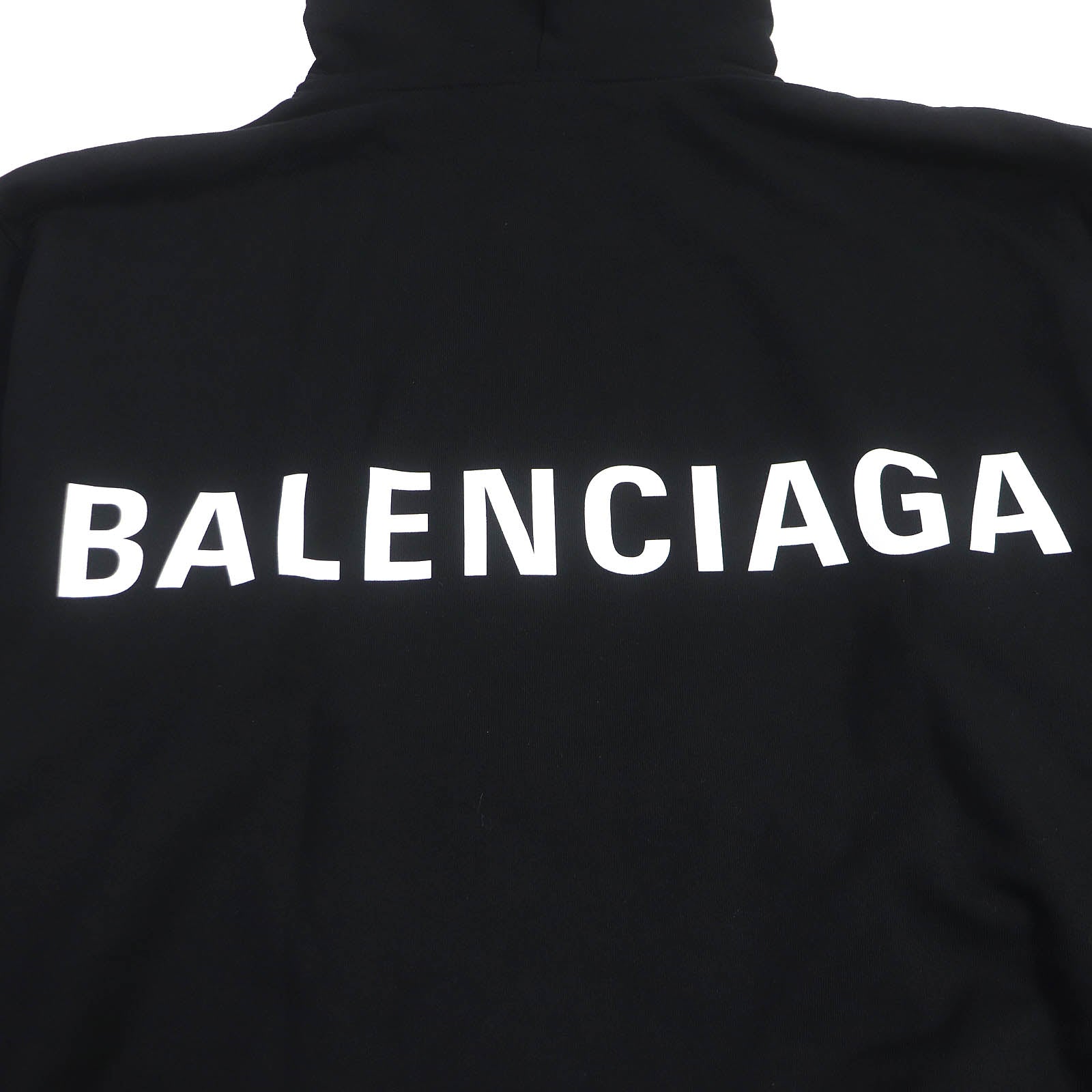 Balenciaga Cotton Logo Print Oversized Hoodie XS