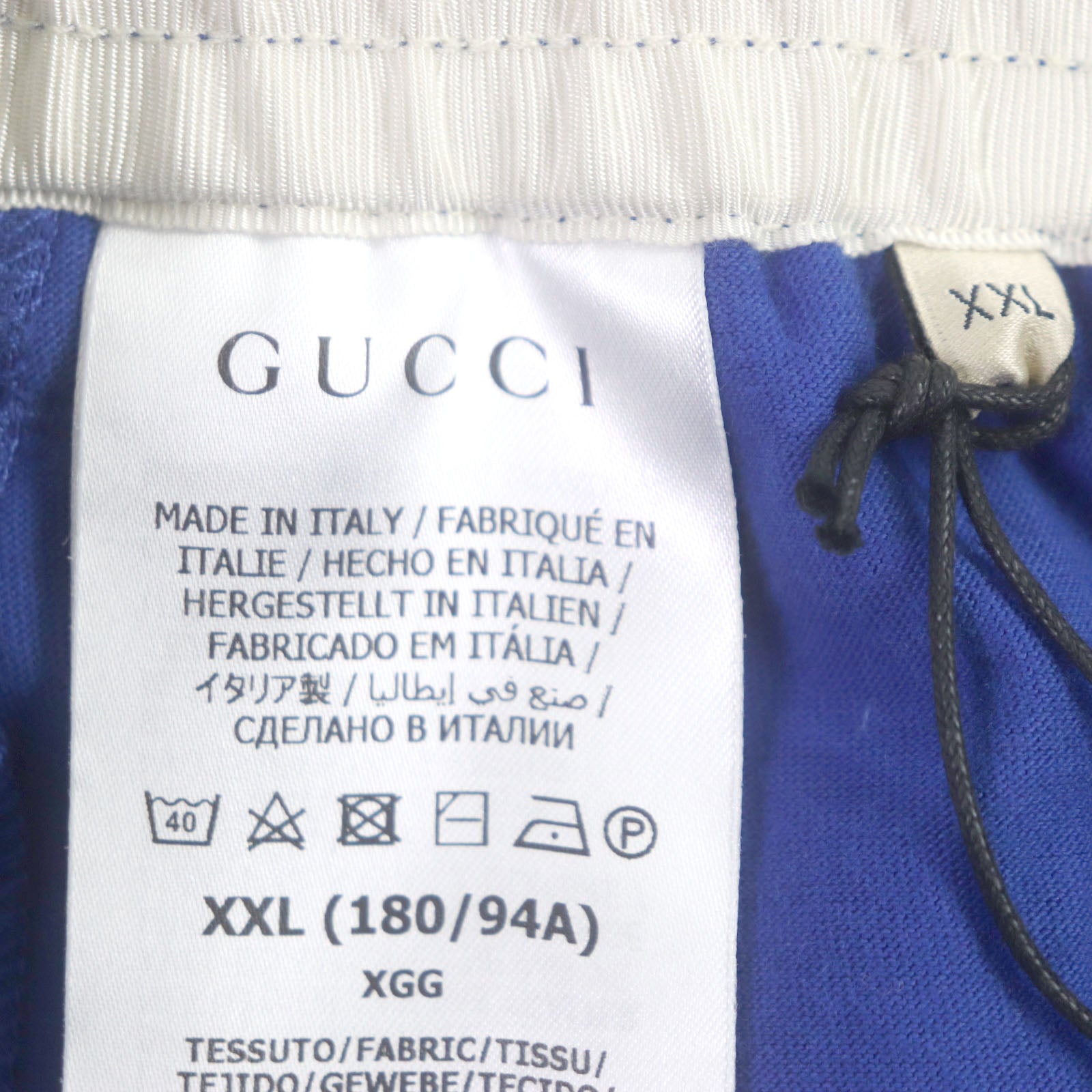 Gucci Adidas Logo Embroidery Track Pants Blue XXL