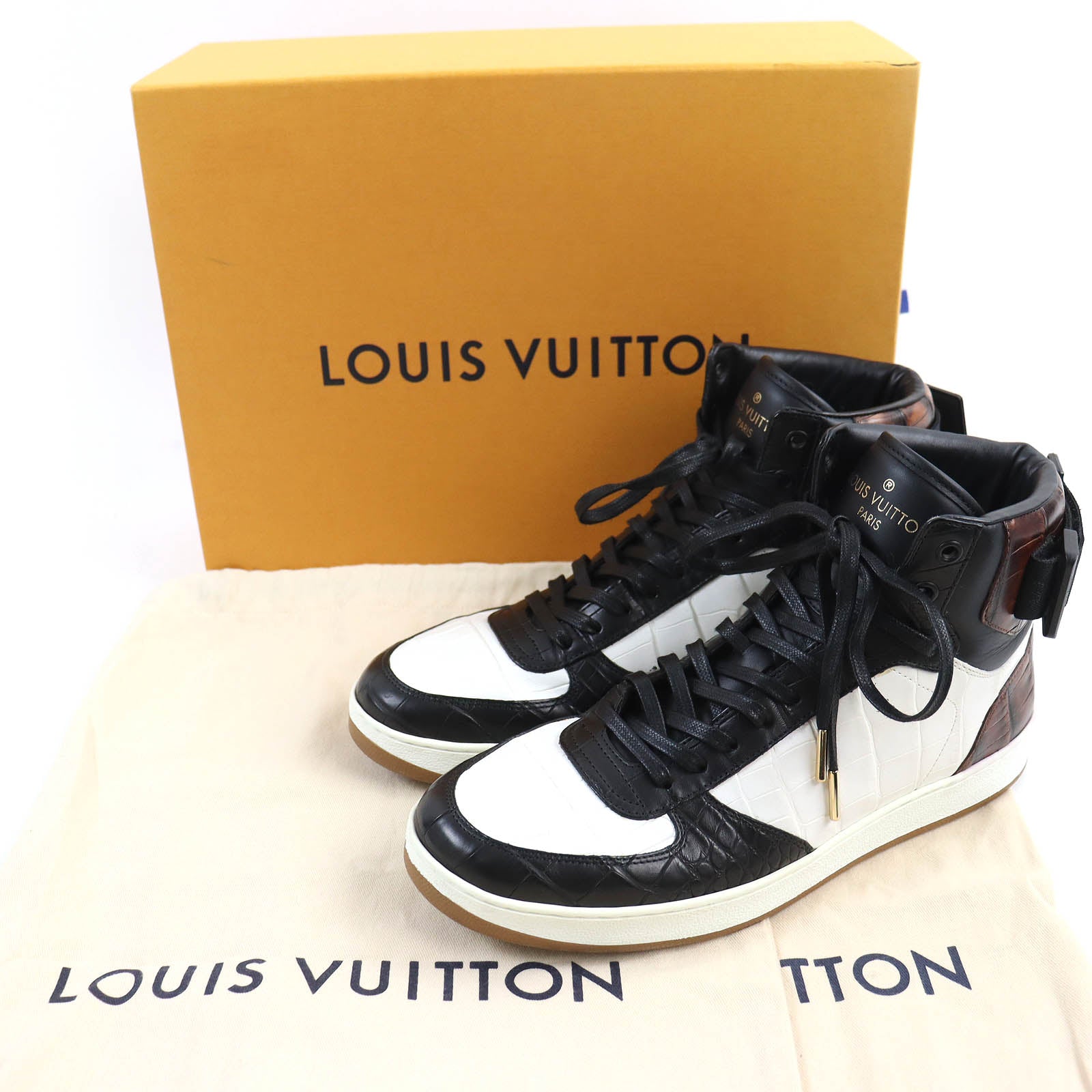 Louis Vuitton Rivoli Crocodile Leather Sneakers