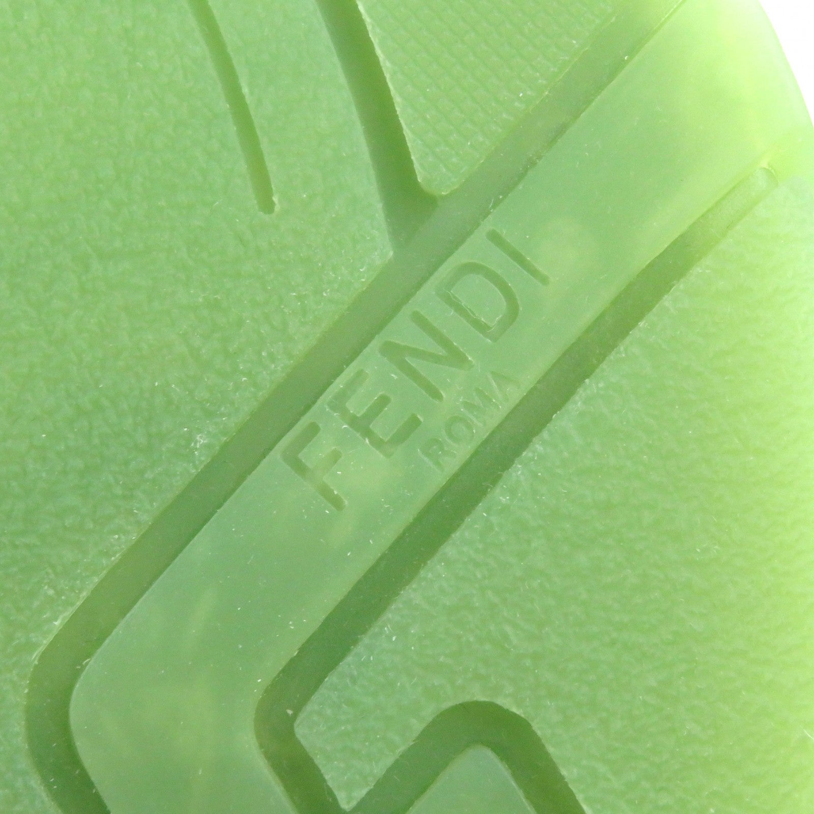 Fendi Flow Sandals FF Logo Multi Strap Green