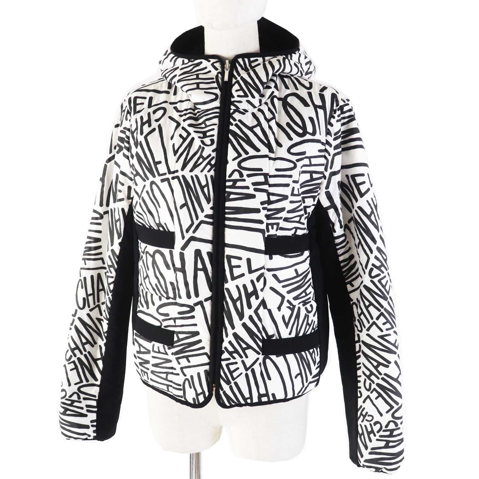 Chanel Reversible Down Jacket Black/White