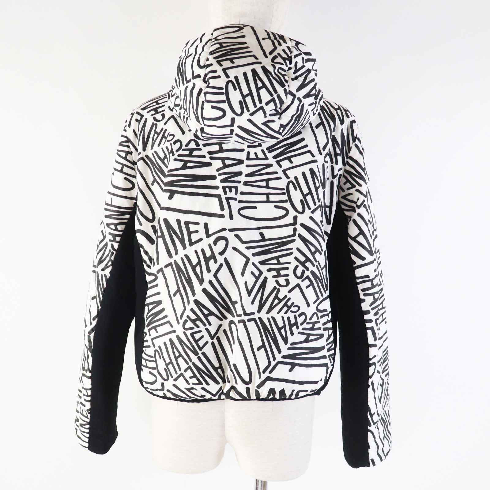 Chanel Reversible Down Jacket Black/White