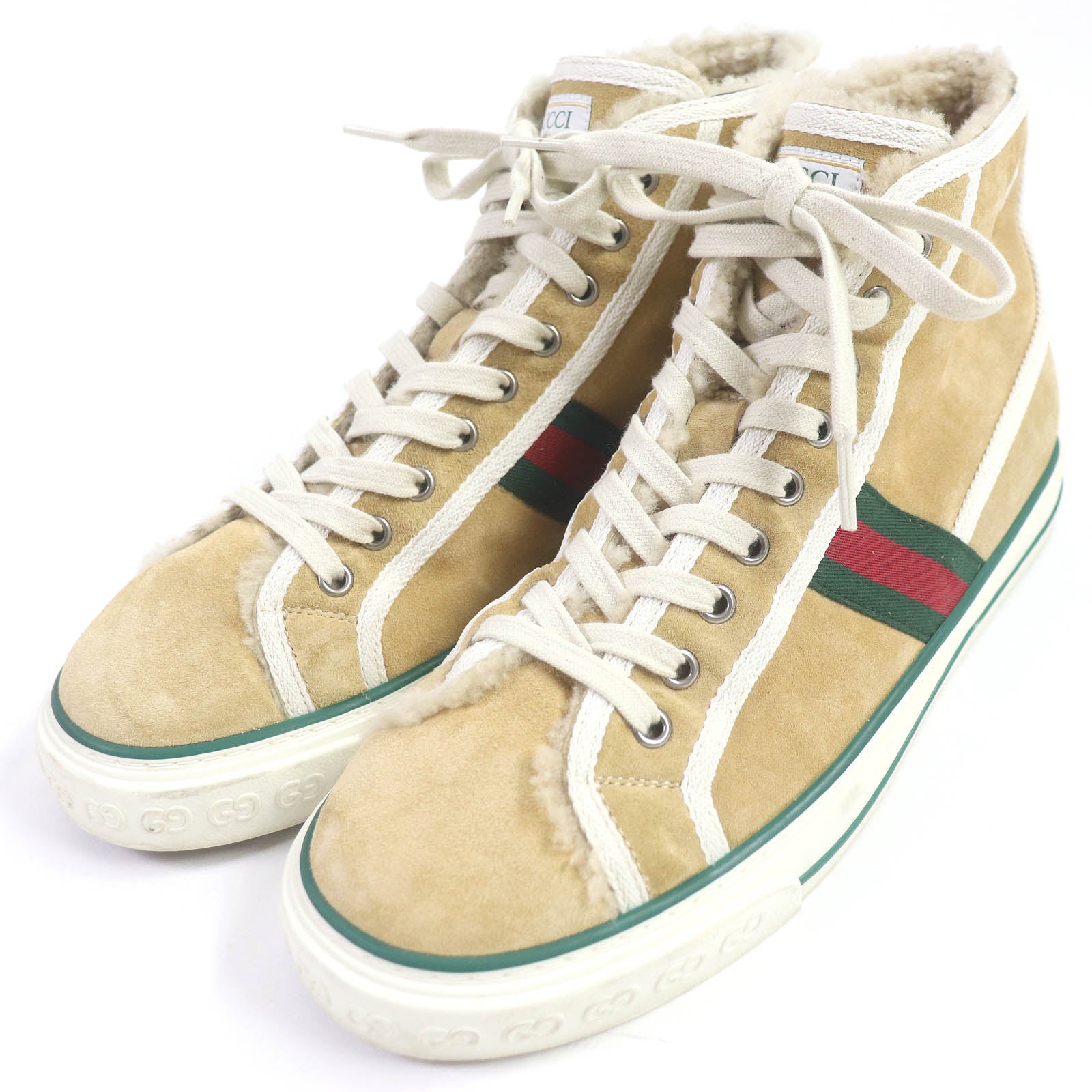 Gucci Tennis 1977 Web Line High Sneakers