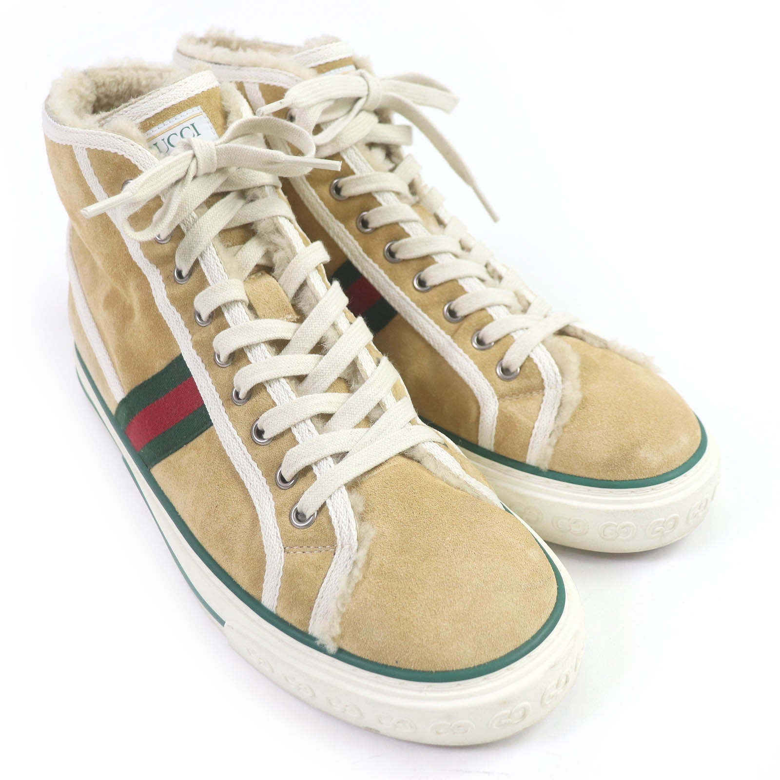 Gucci Tennis 1977 Web Line High Sneakers