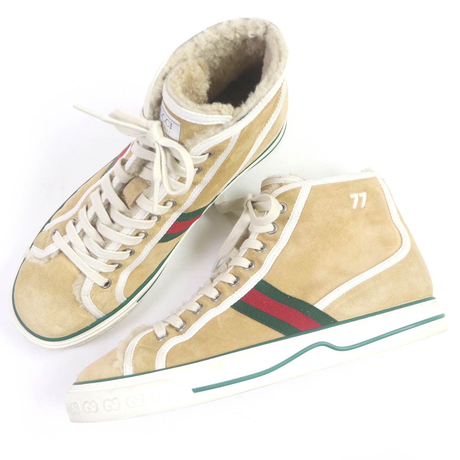 Gucci Tennis 1977 Web Line High Sneakers