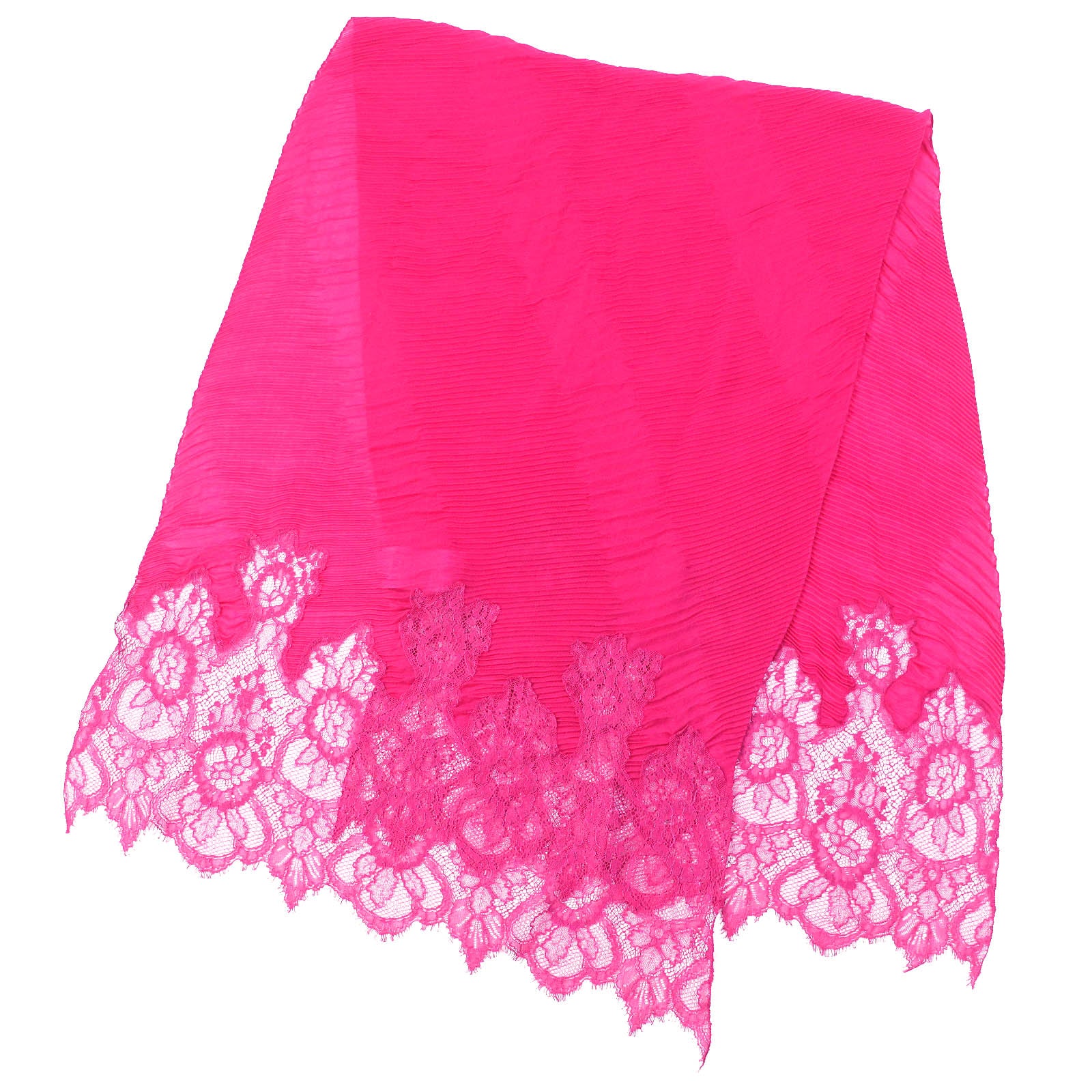 Valentino Cashmere Lace Shawl Purple Pink