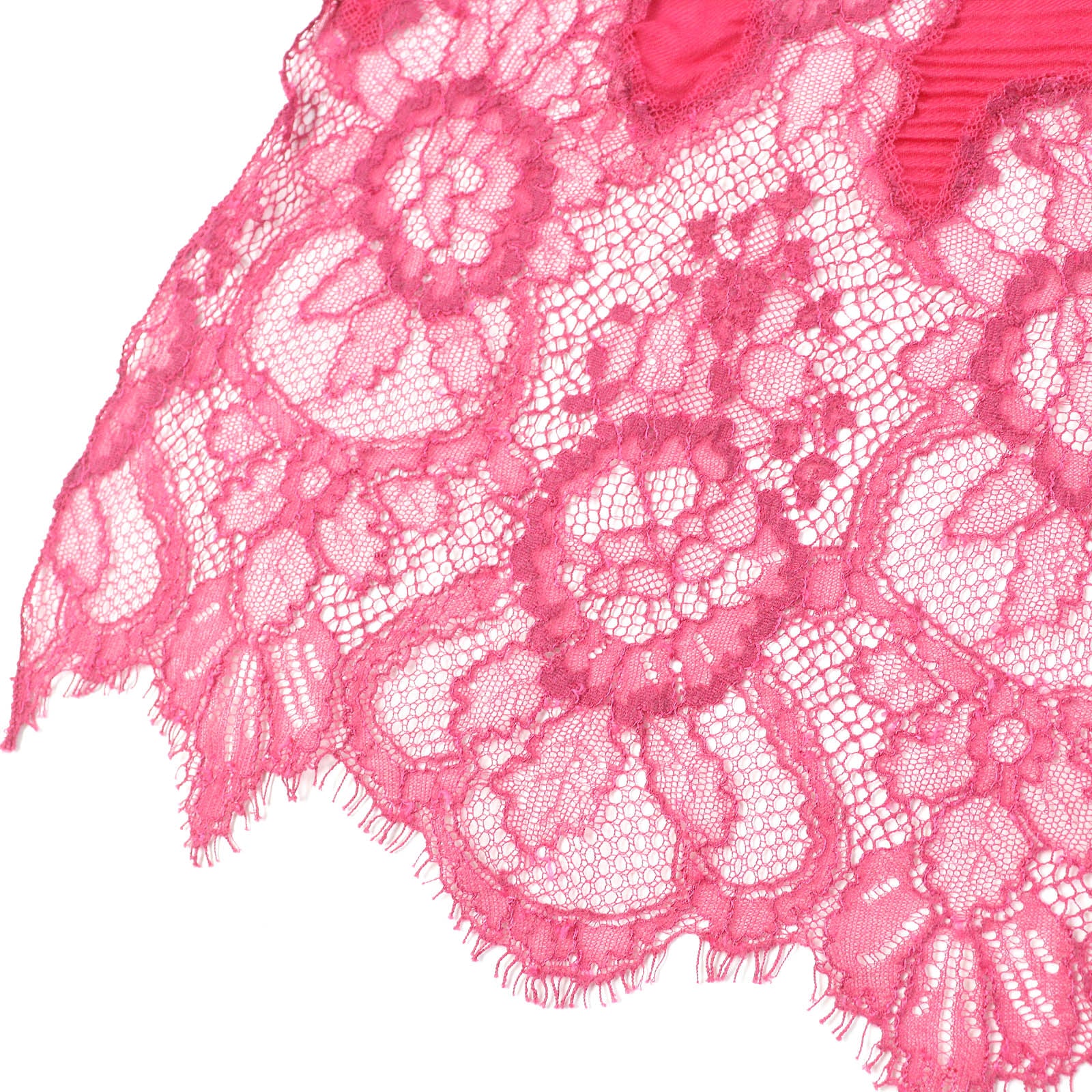 Valentino Cashmere Lace Shawl Purple Pink