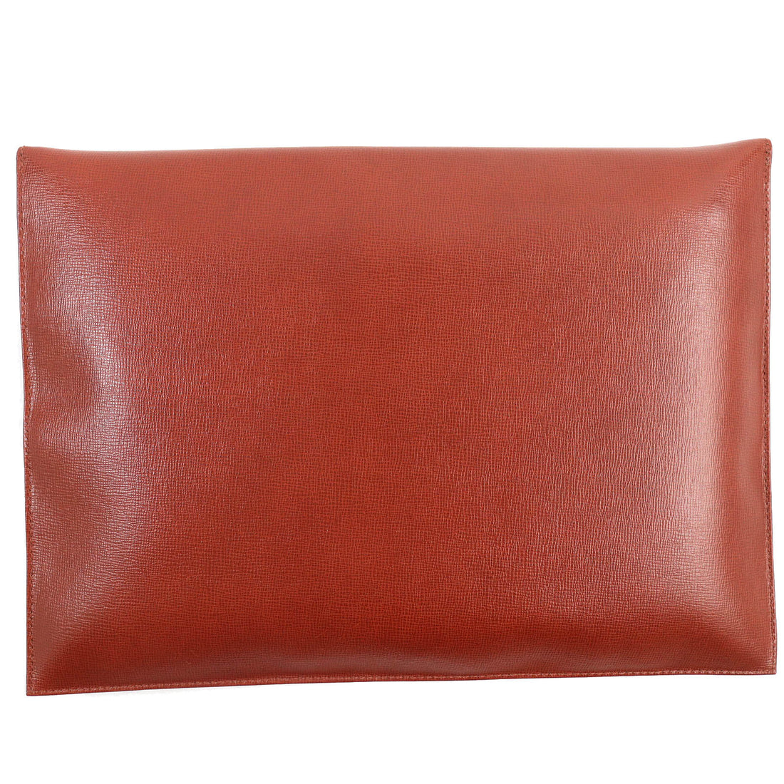 Valextra SATO Logo Embossed Leather Clutch Bag