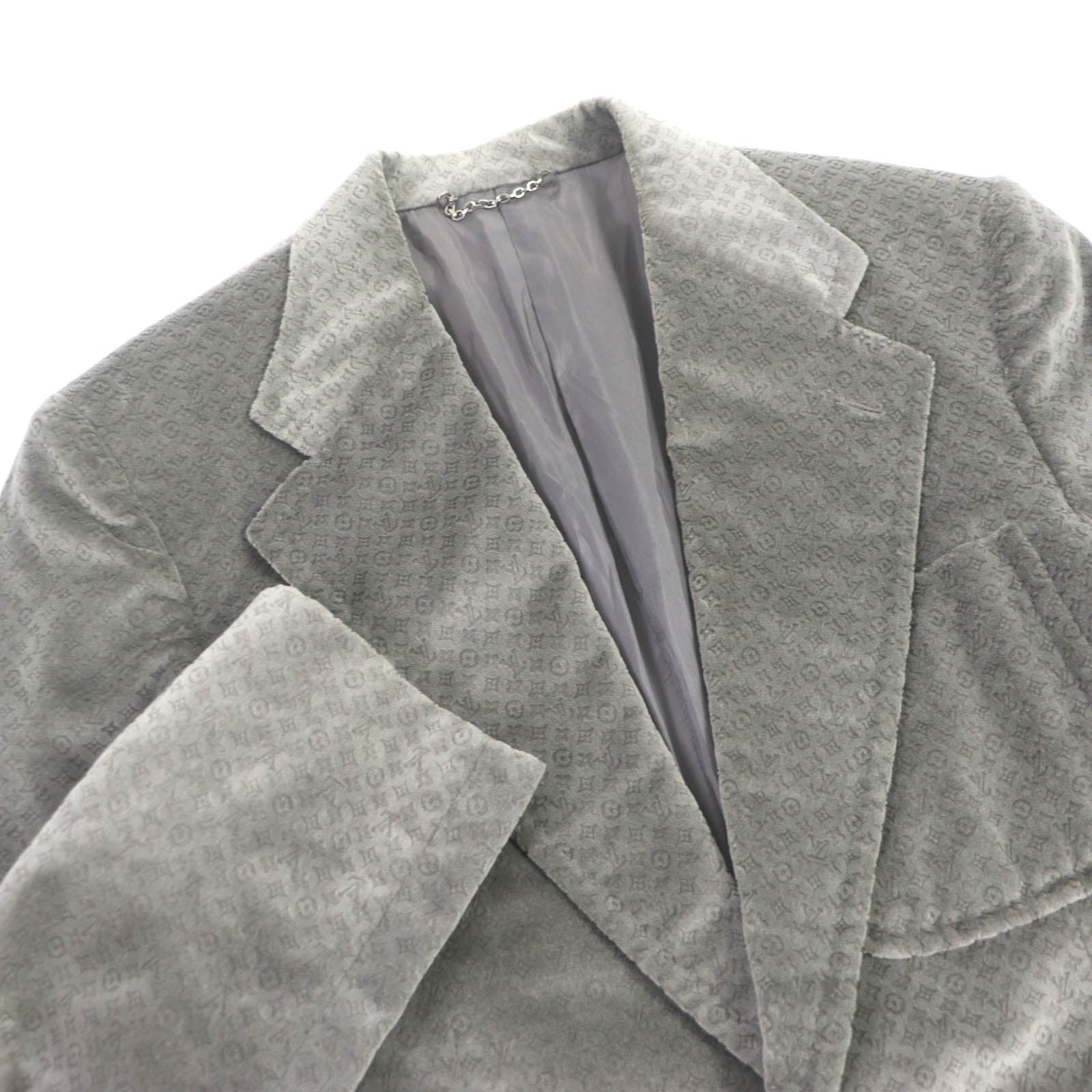 Louis Vuitton Monogram Velour Jacket Charcoal