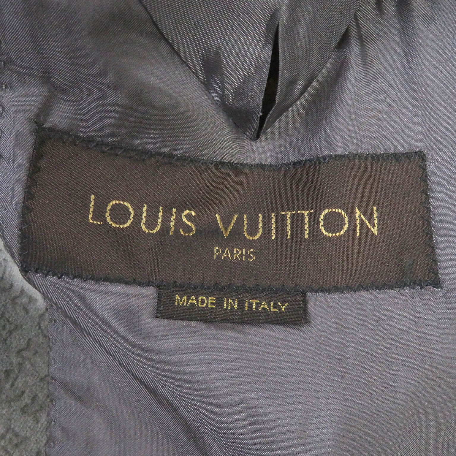 Louis Vuitton Monogram Velour Jacket Charcoal