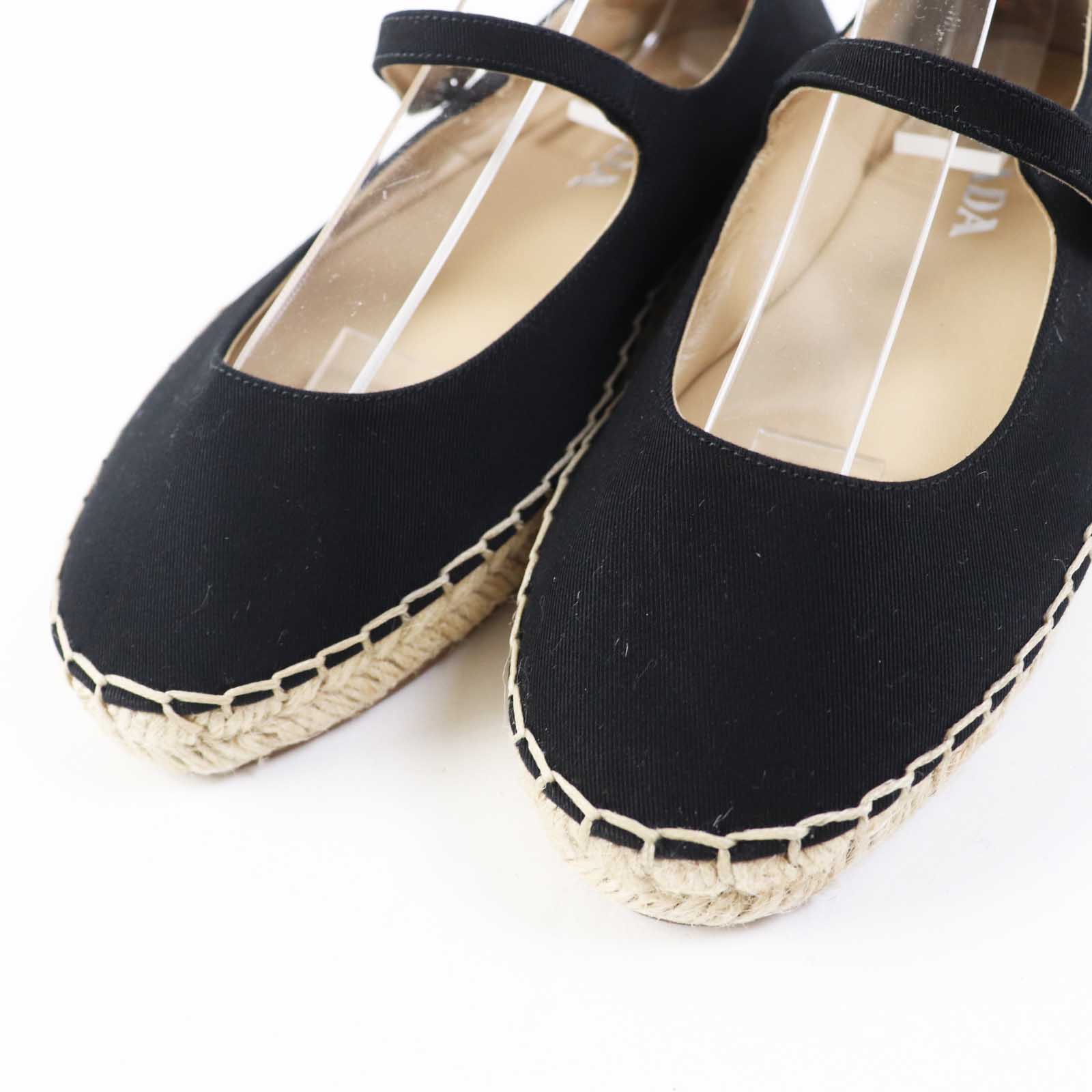 Prada Round Toe Flats Espadrilles Shoes