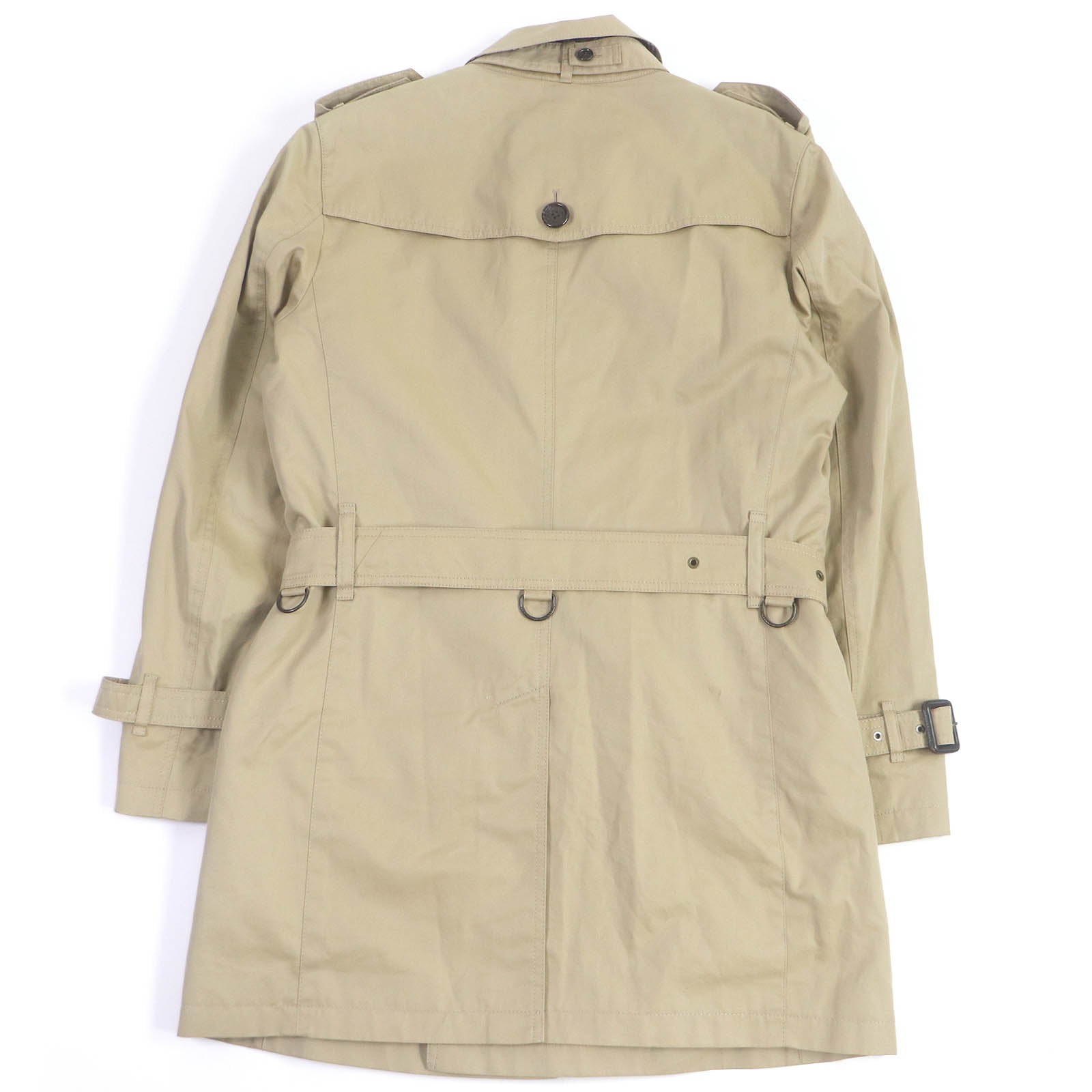 Burberry Cotton Trench Coat Beige L Men