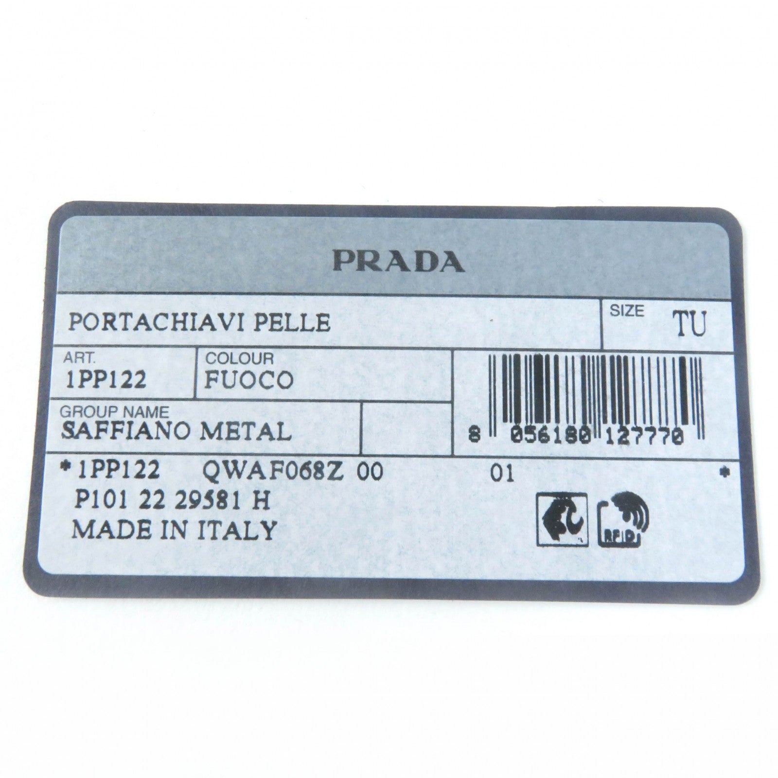 Prada Saffiano Leather Key Holder Coin Case