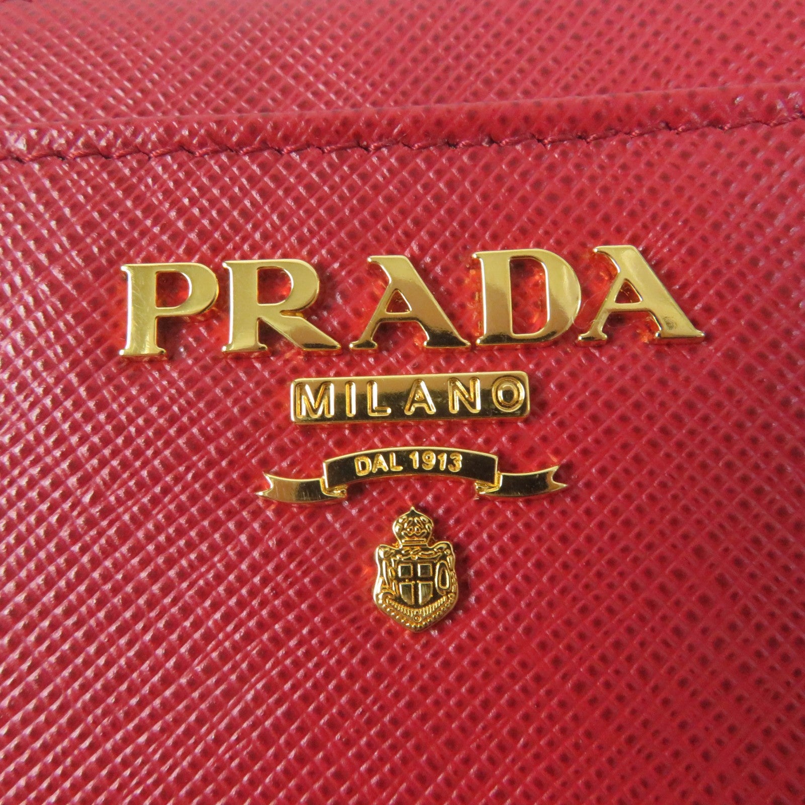 Prada Saffiano Leather Key Holder Coin Case