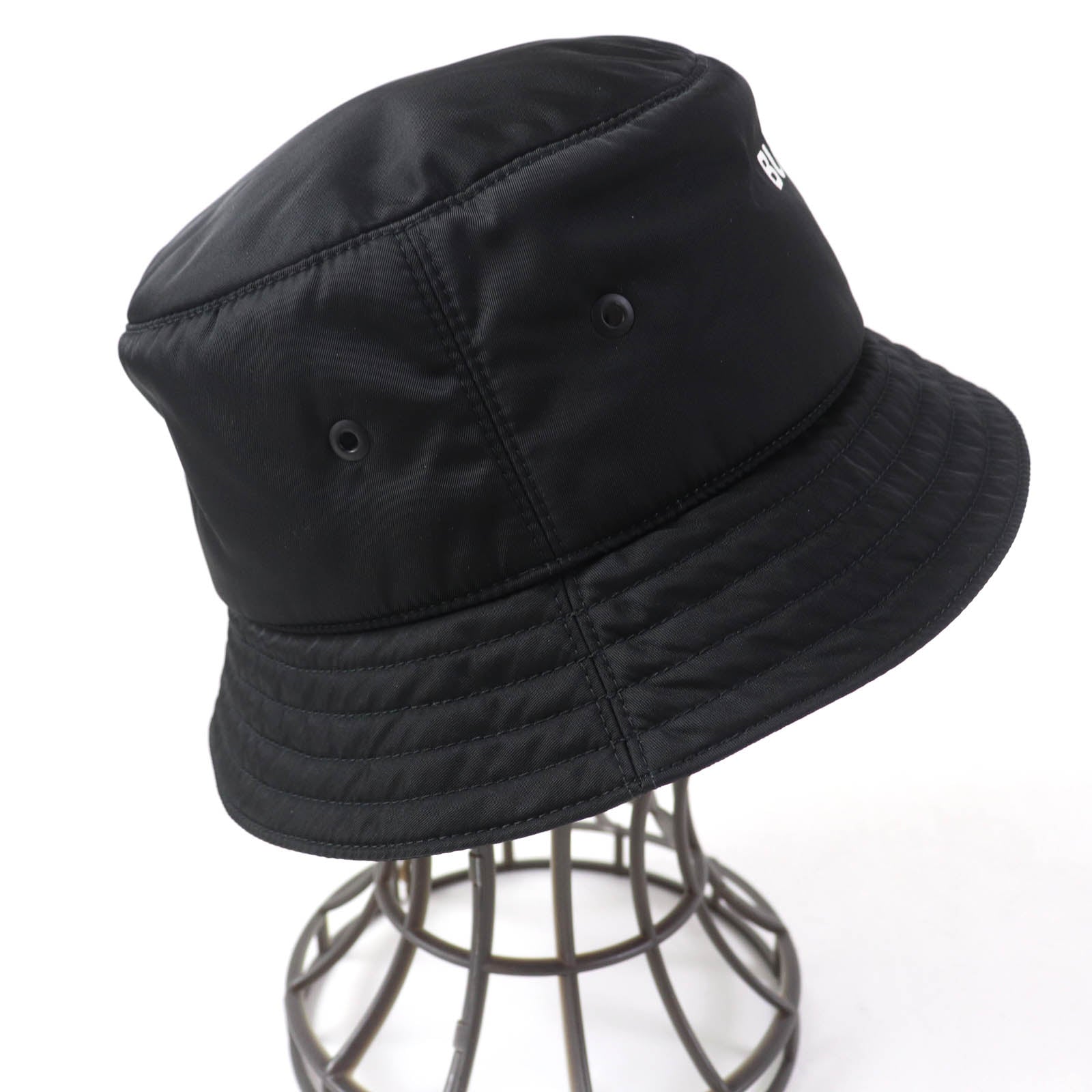 Burberry Nylon Horseferry Logo Bucket Hat Black M