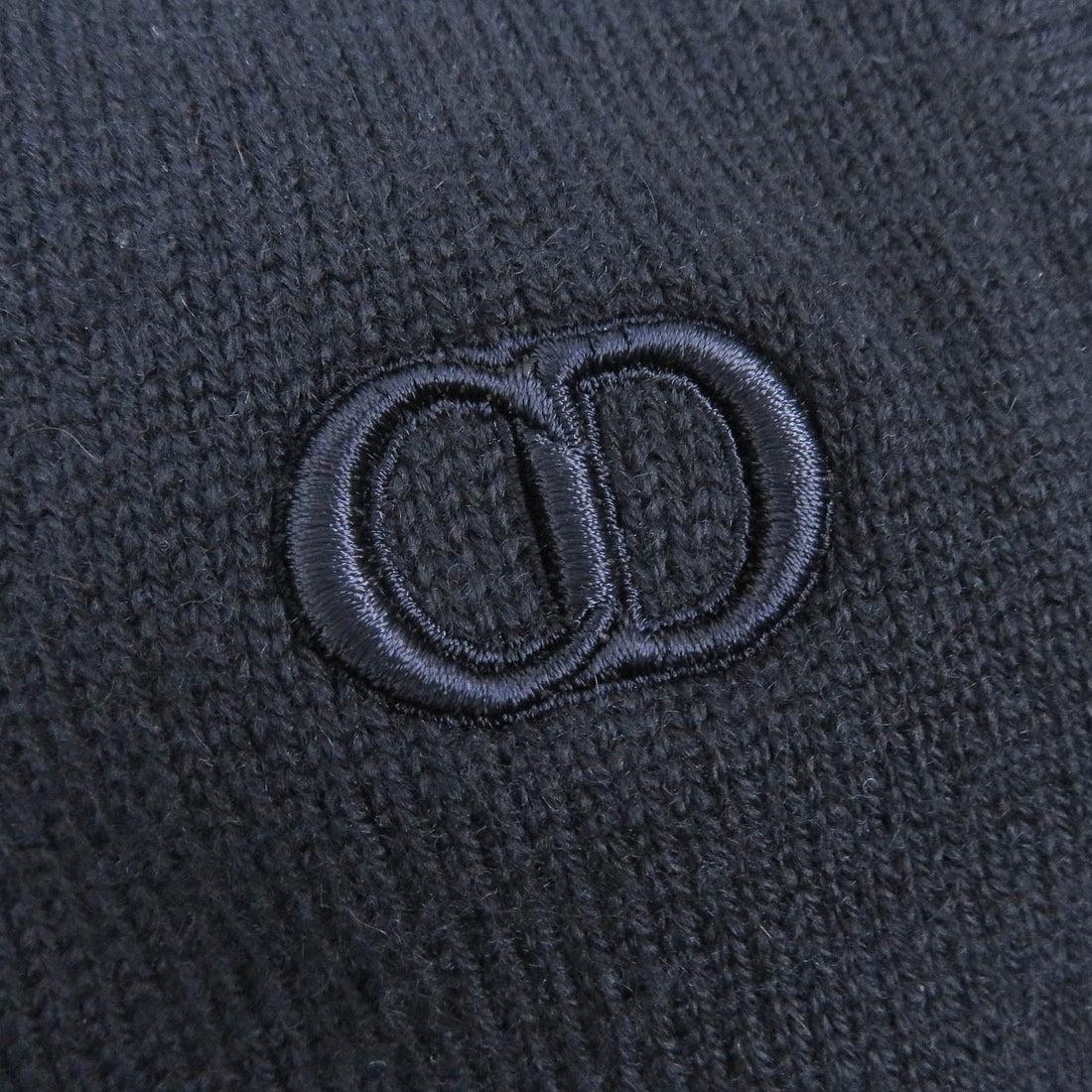 Dior Cashmere CD Logo Zip-Up Knit Hoodie