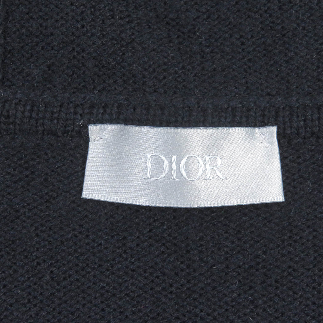 Dior Cashmere CD Logo Zip-Up Knit Hoodie