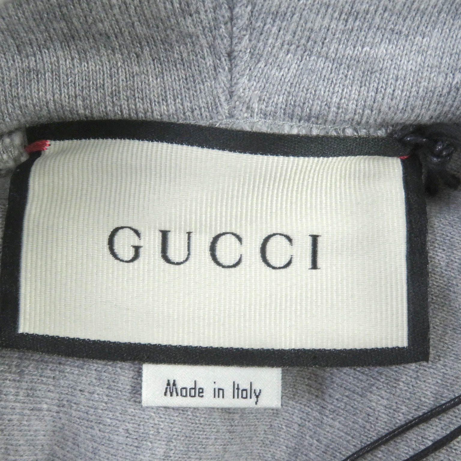 Gucci Cotton Polyester Pullover Hoodie Gray S