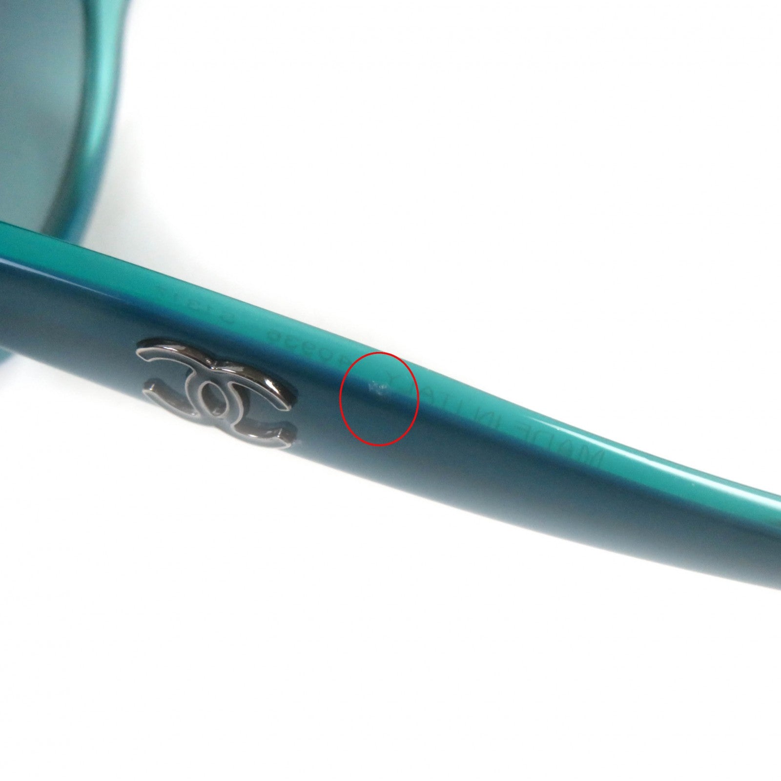 Chanel Turquoise COCO Mark Sunglasses 40936