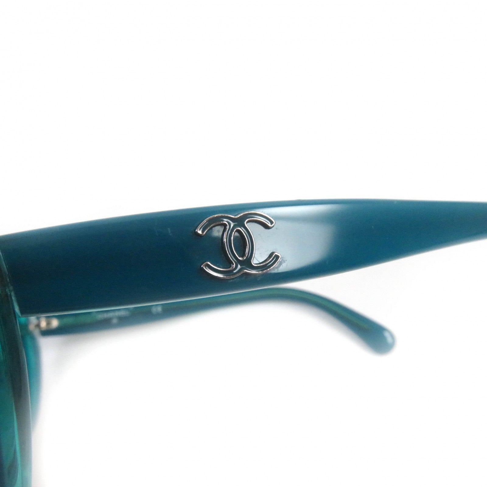 Chanel Turquoise COCO Mark Sunglasses 40936