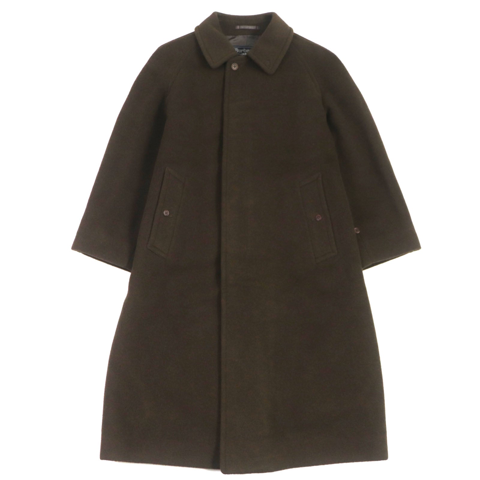 Burberry Vintage Wool Camel Coat Dark Brown