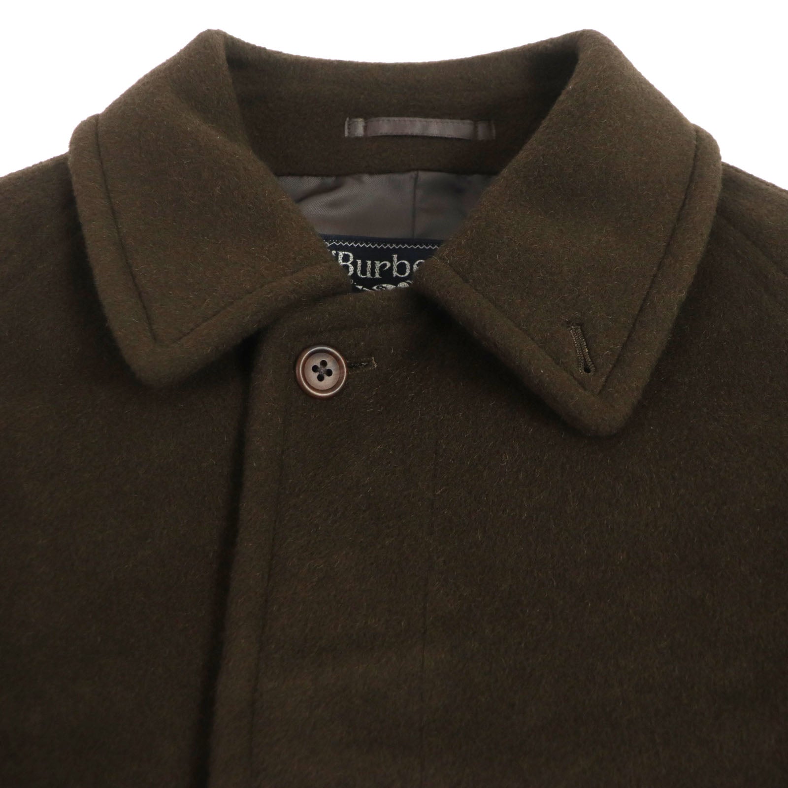 Burberry Vintage Wool Camel Coat Dark Brown