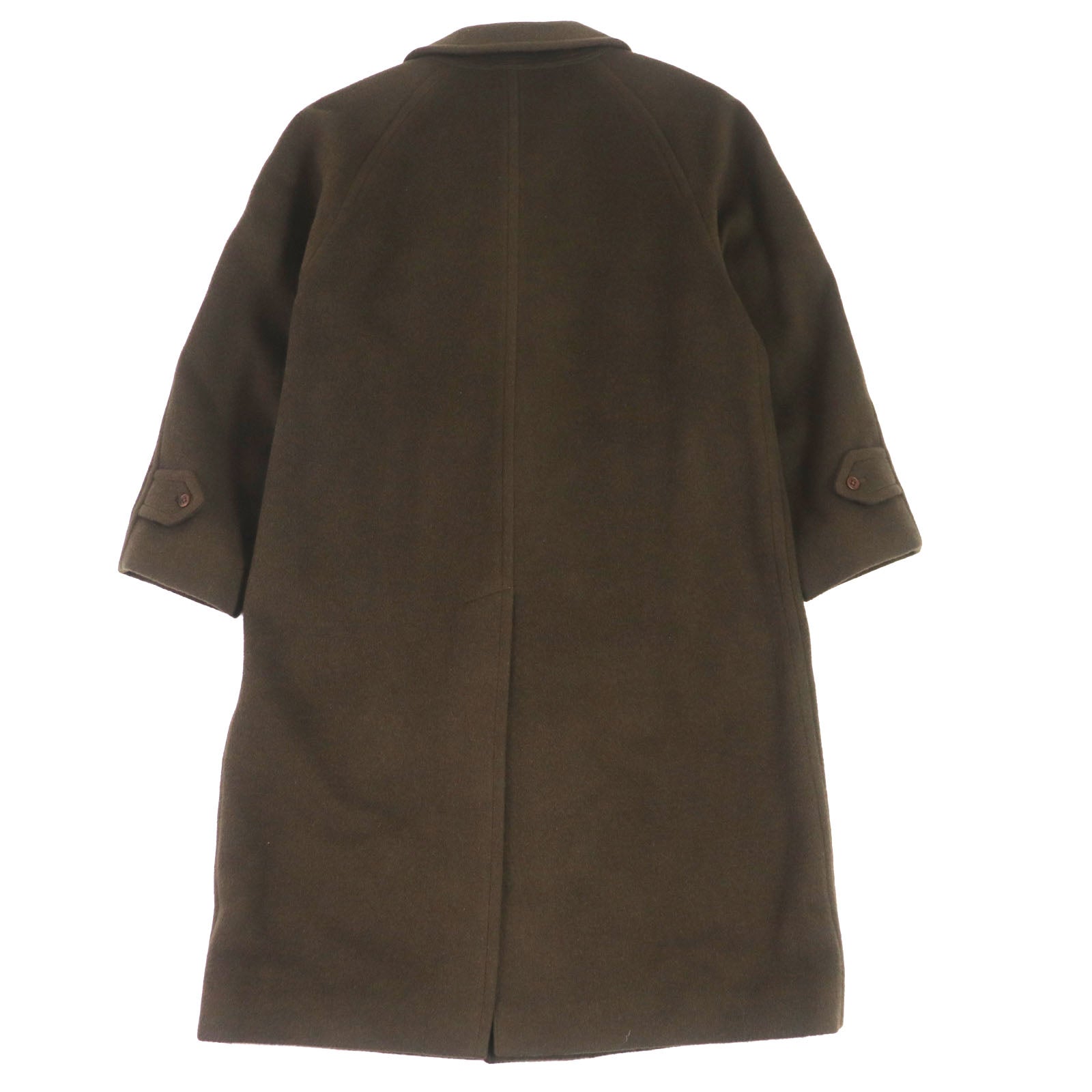 Burberry Vintage Wool Camel Coat Dark Brown