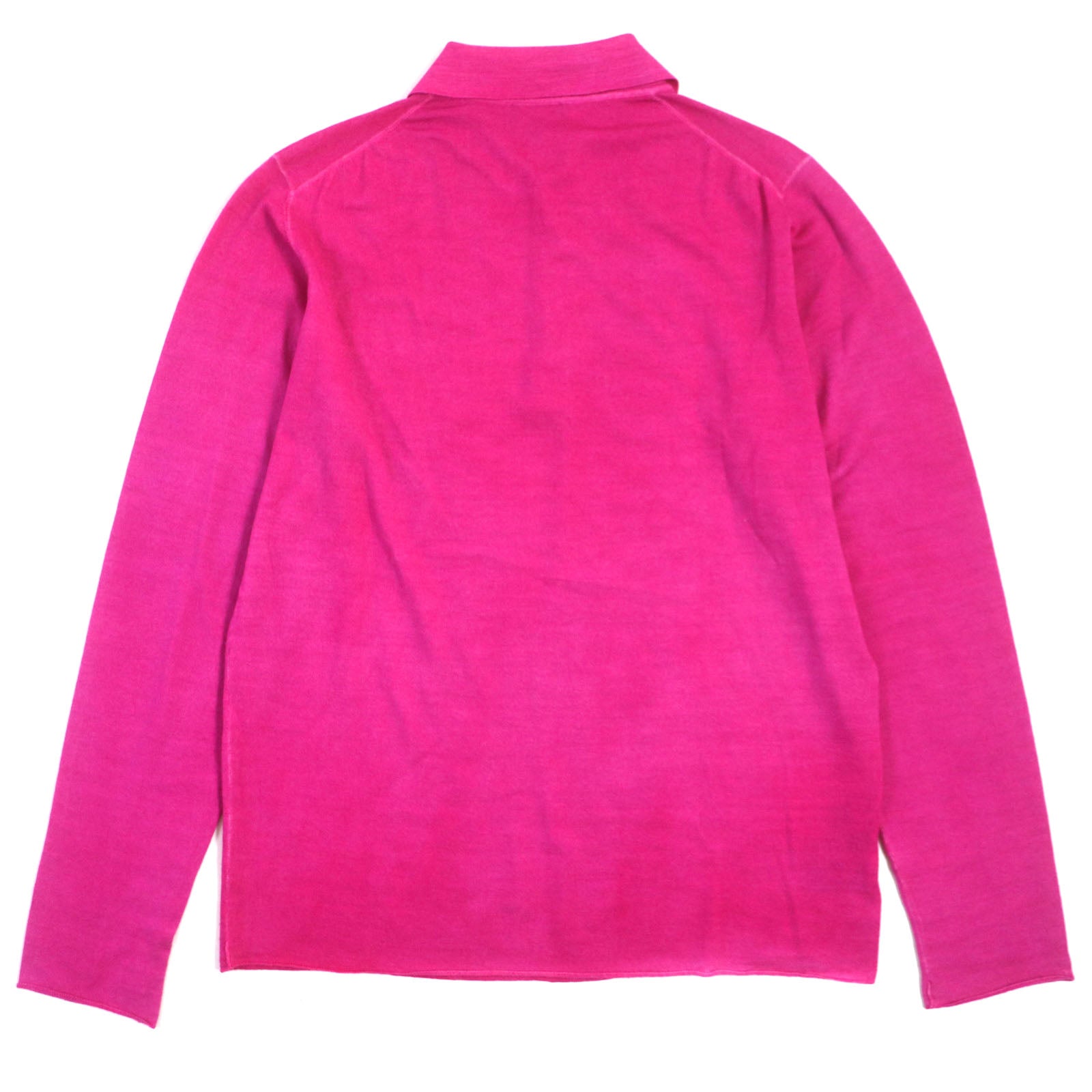 Giorgio Armani Wool Knit Half Button Collar Pink