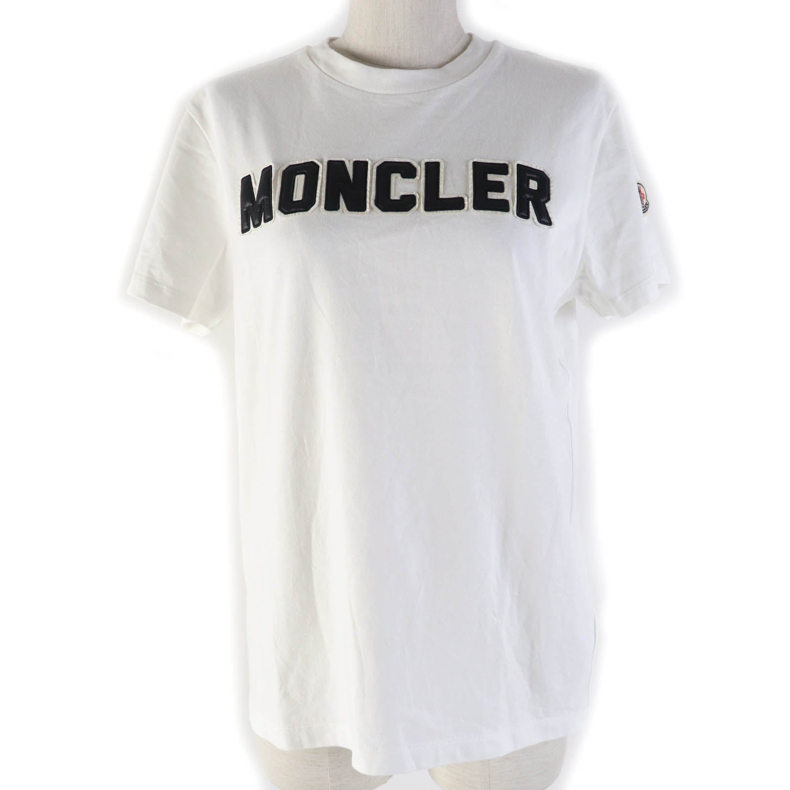 Moncler Cotton Logo T-Shirt White S Women