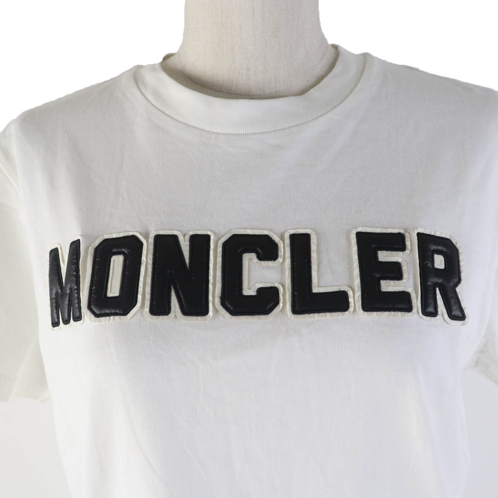 Moncler Cotton Logo T-Shirt White S Women