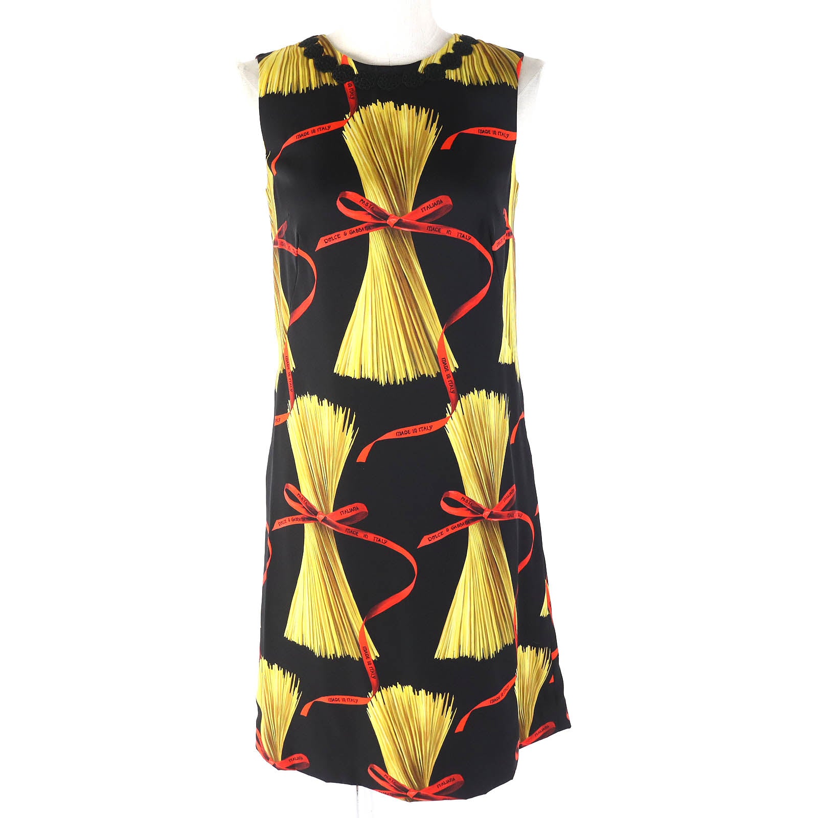 Dolce & Gabbana Silk Cotton Sleeveless Dress 36