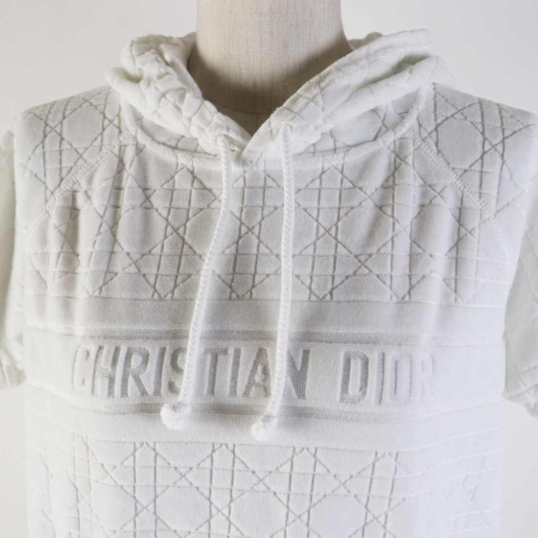 Dior Cotton Hoodie Sweatshirt XS White