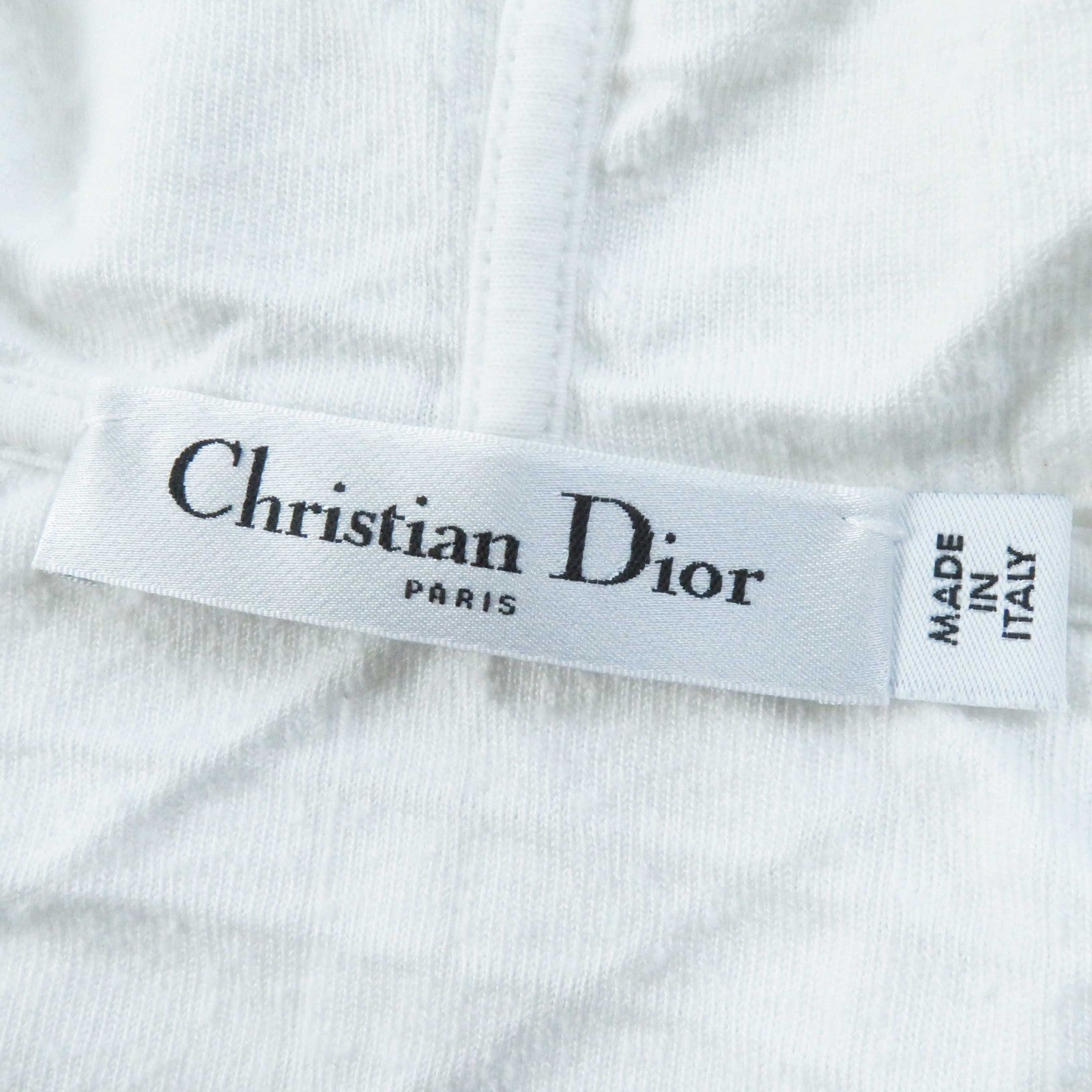 Dior Cotton Hoodie Sweatshirt XS White