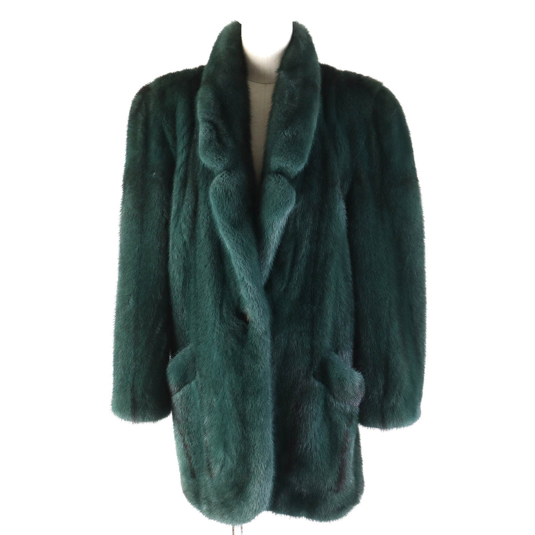 Christian Dior Mink Fur Coat Green Size L