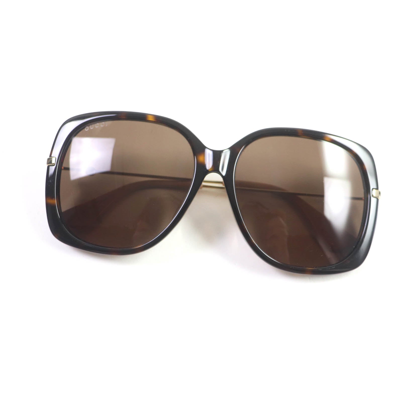 Gucci GG0511SA Butterfly Sunglasses Brown Gold