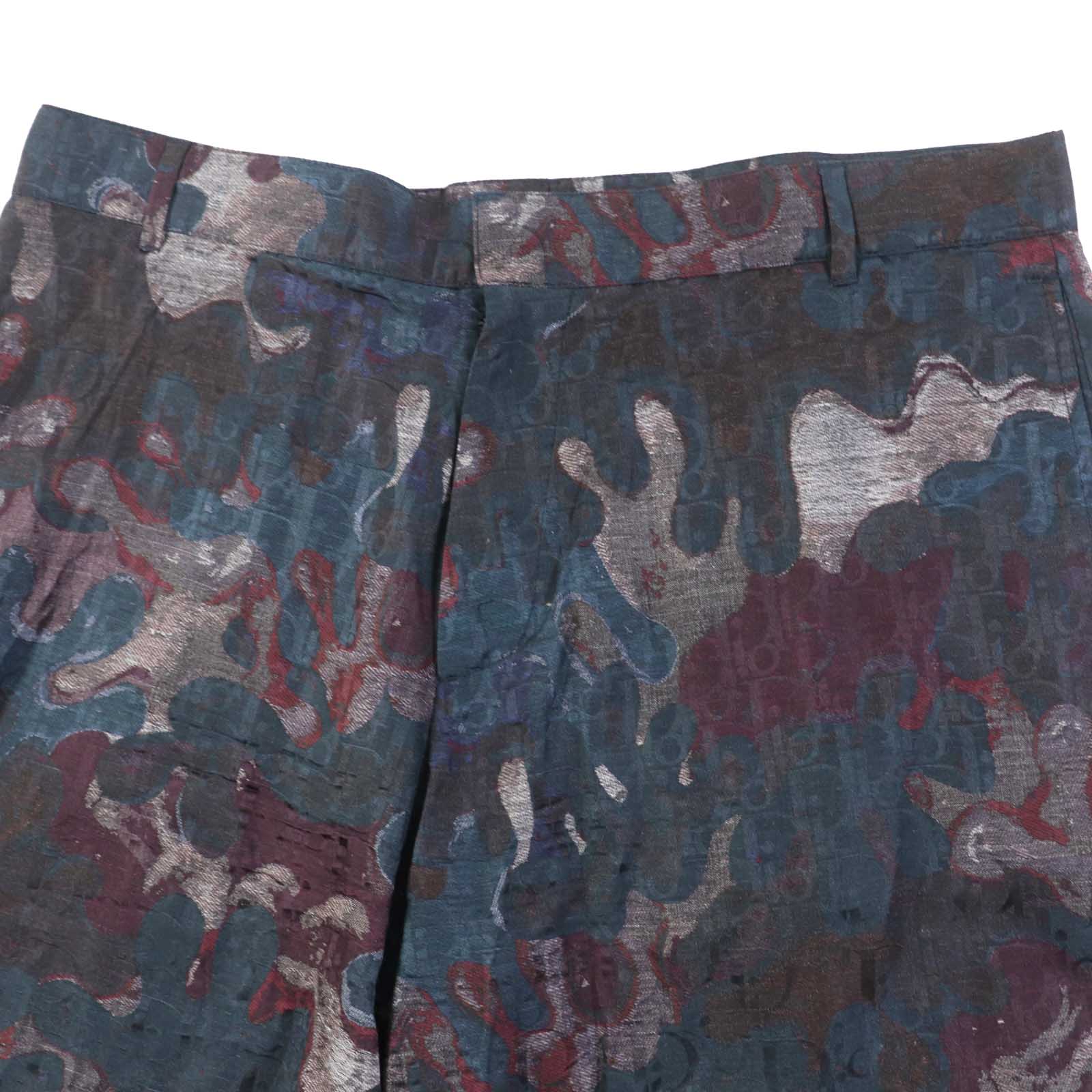 Dior Silk Cotton Oblique Pattern Shorts