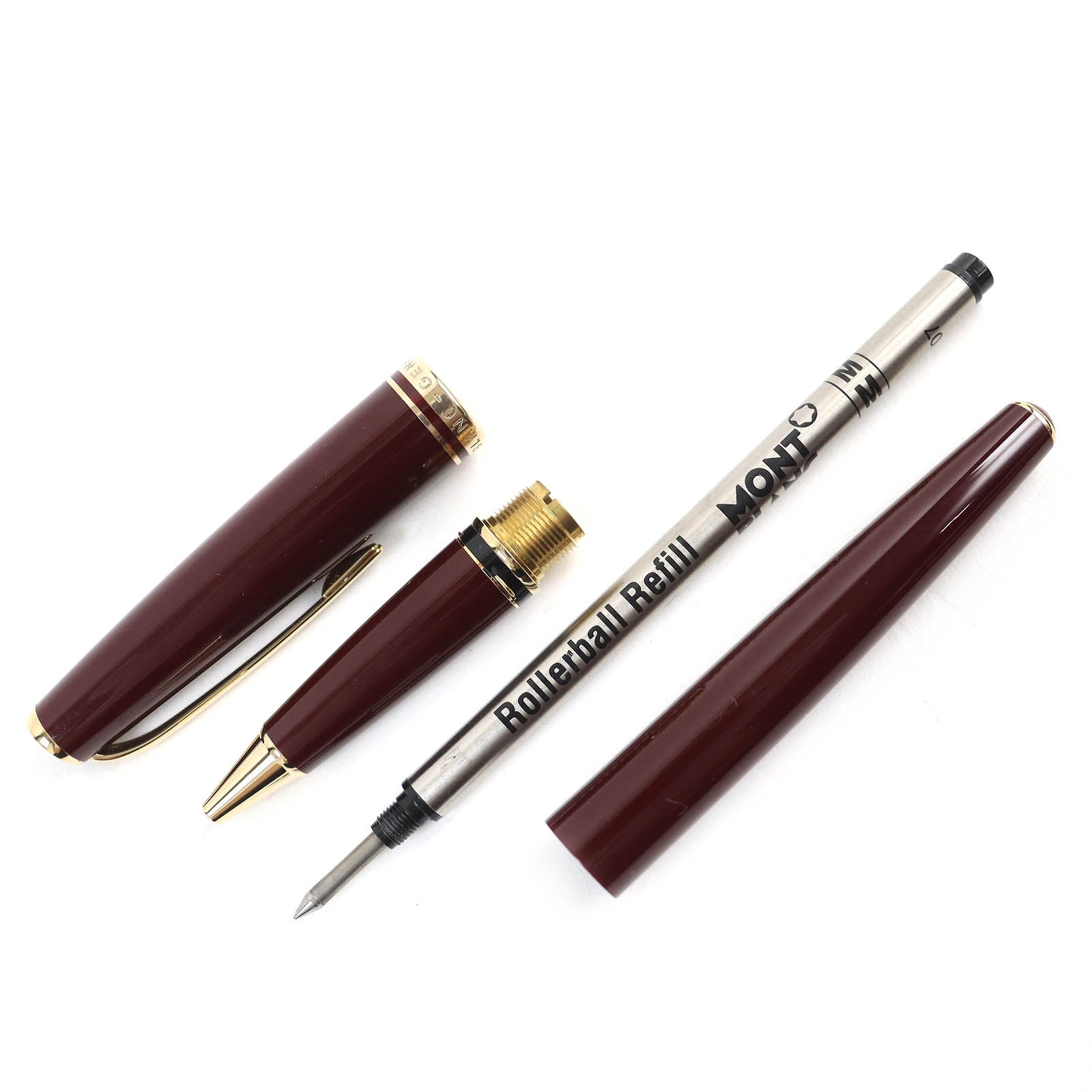 Montblanc White Star Ballpoint Pen Bordeaux