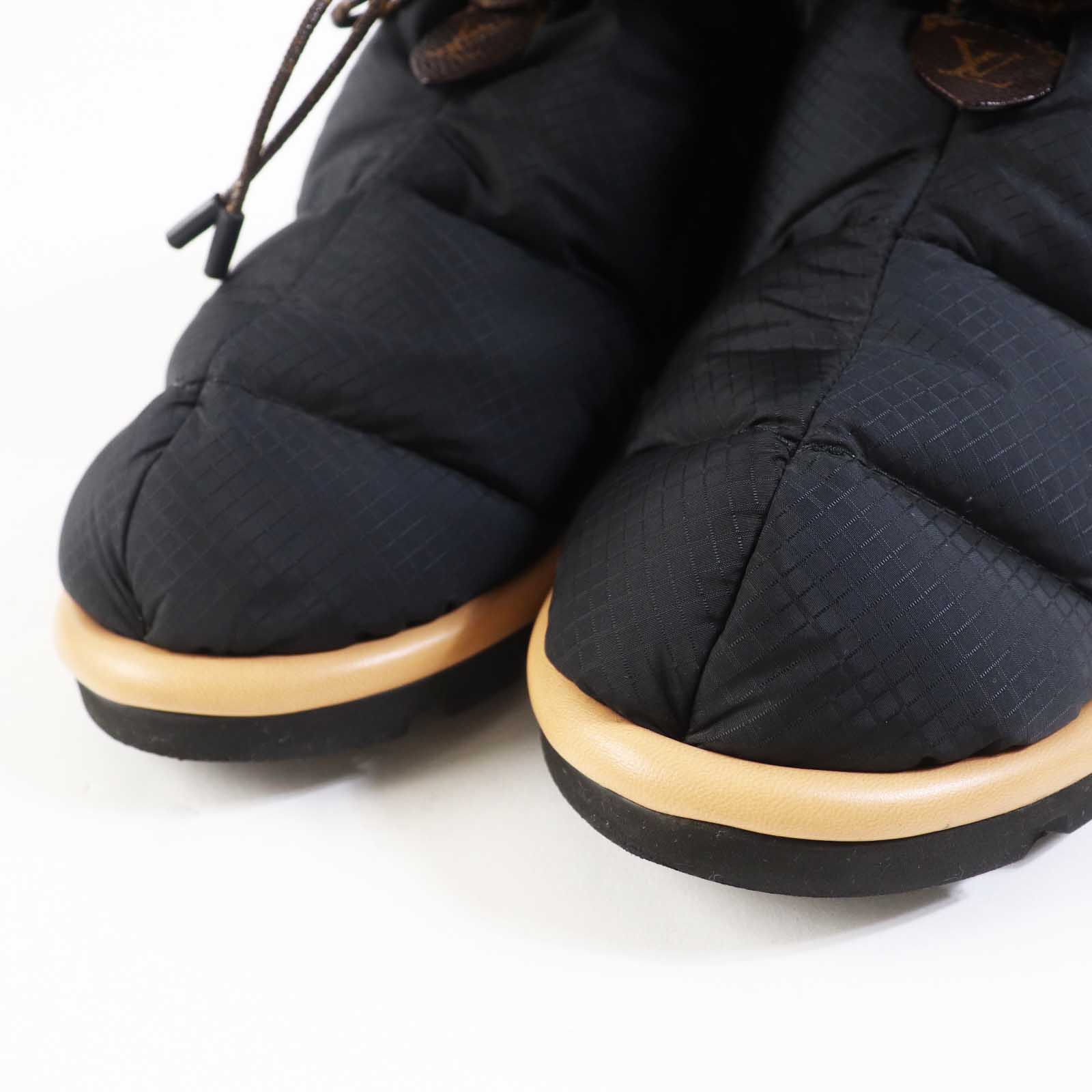 Louis Vuitton Monogram Snow Boots Black 38 Women